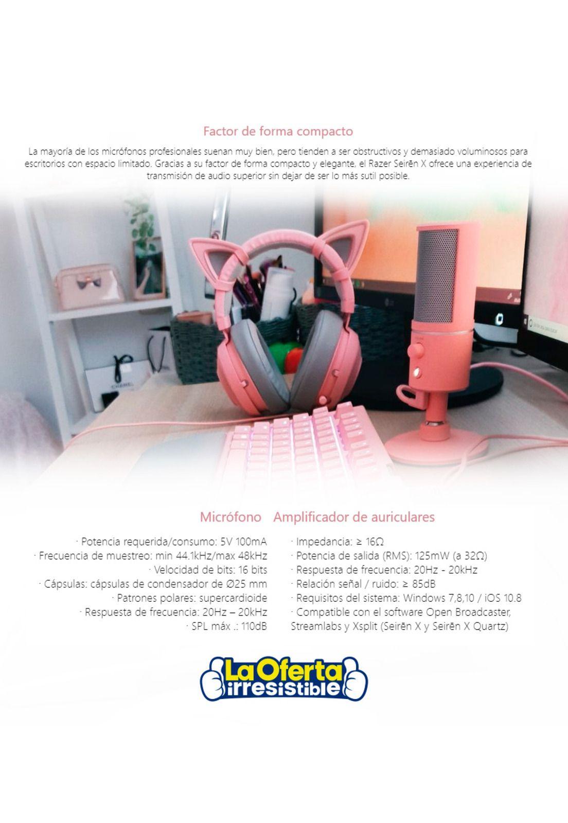 Micrófono Gamer Razer Seiren X-3