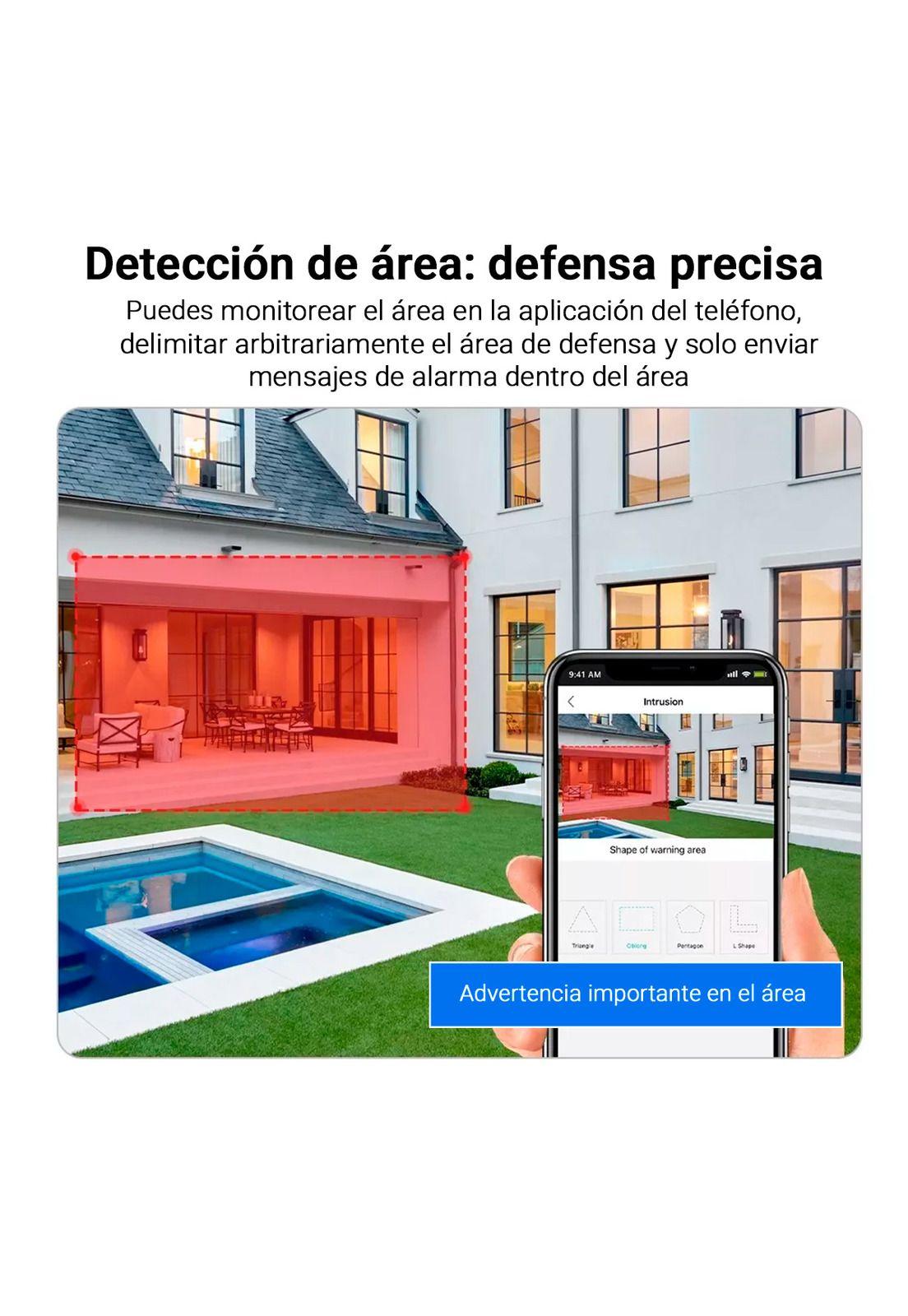 Cámara de Seguridad Kolke Doble Lente Simultáneo 3MP Alarma-2