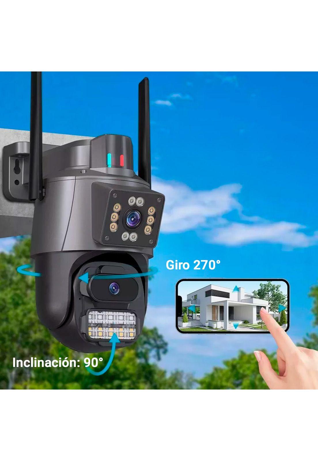 Cámara de Seguridad Kolke Doble Lente Simultáneo 3MP Alarma-3