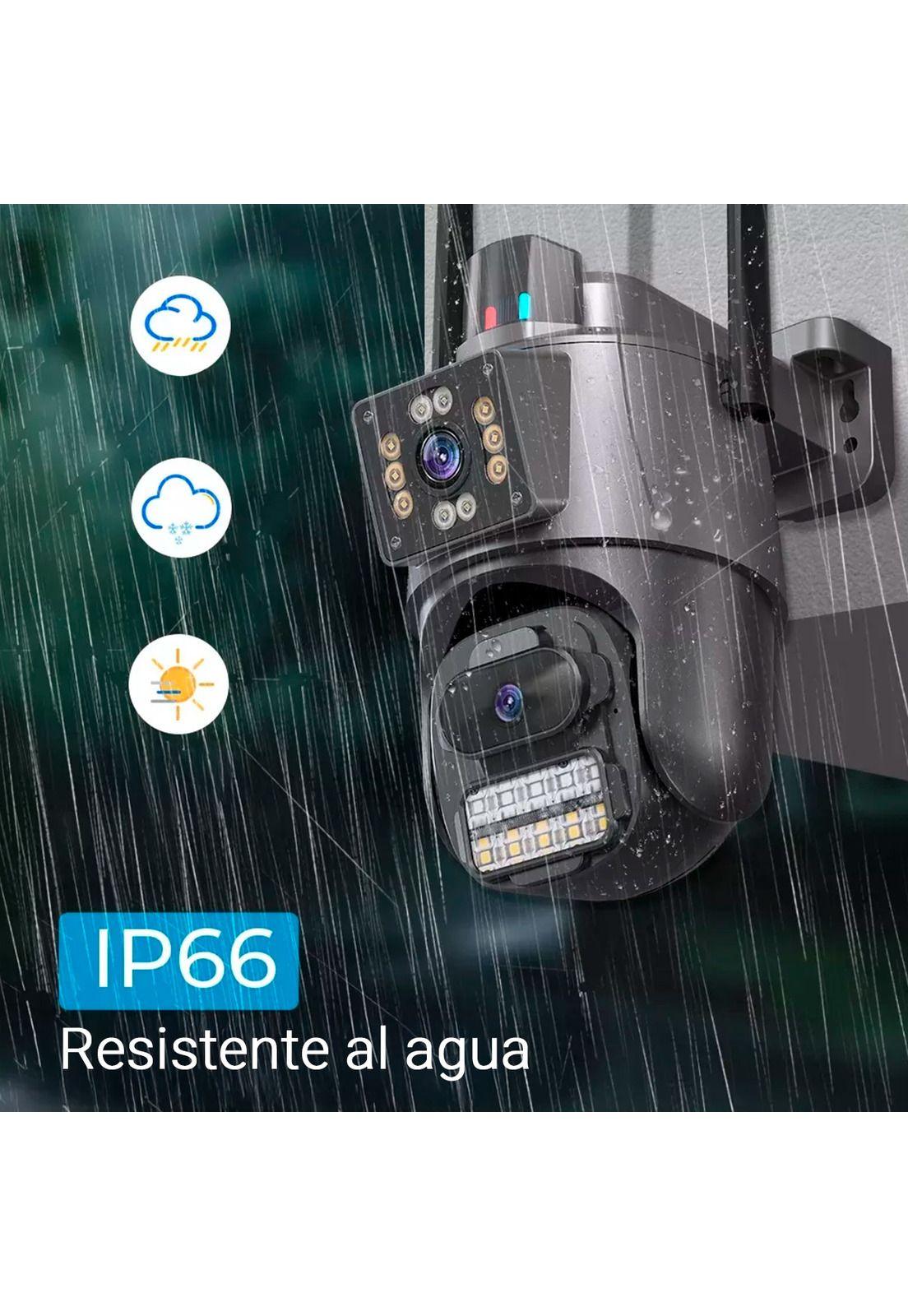 Cámara de Seguridad Kolke Doble Lente Simultáneo 3MP Alarma-4