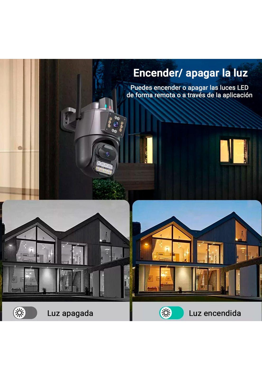 Cámara de Seguridad Kolke Doble Lente Simultáneo 3MP Alarma-5
