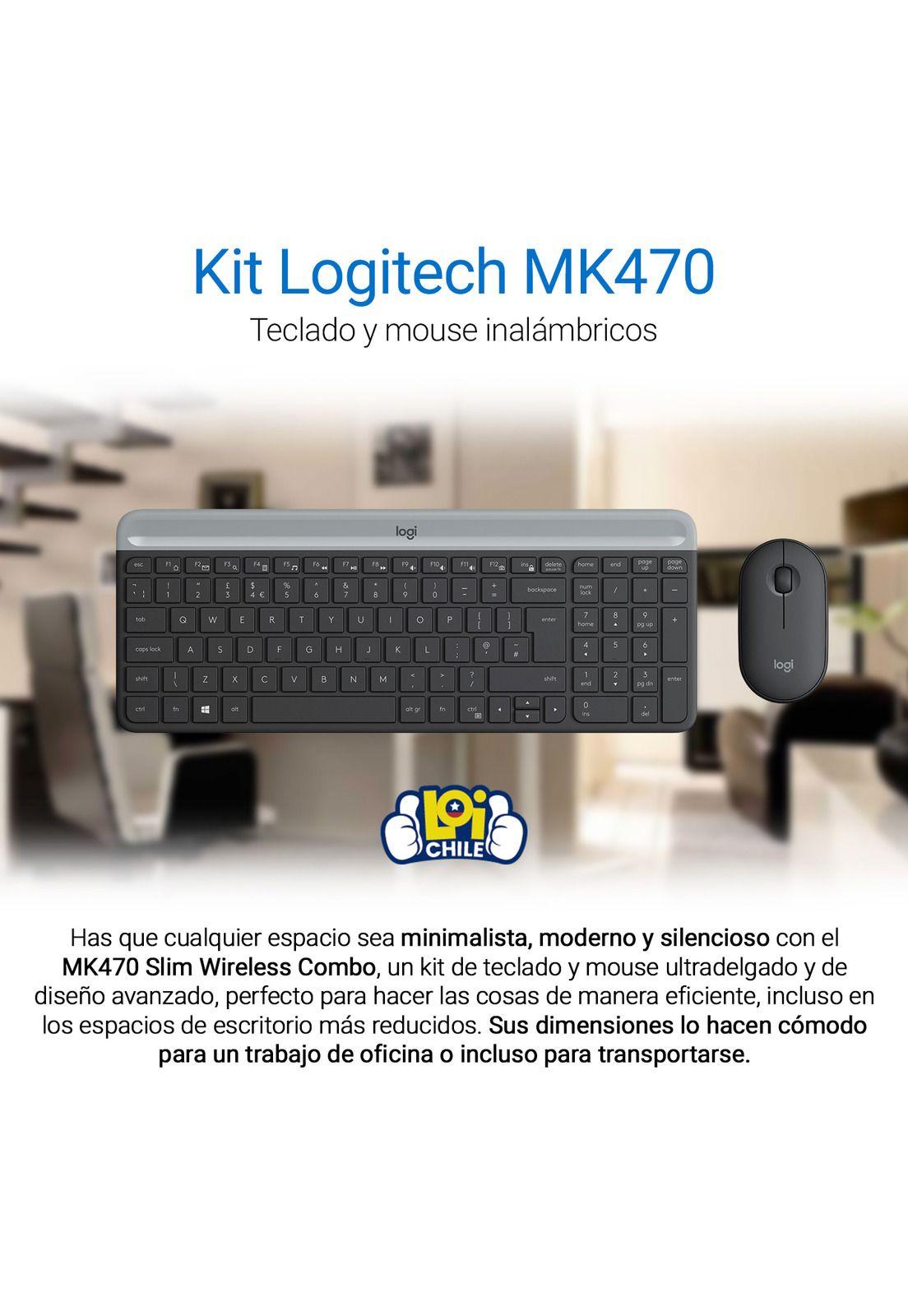 Kit Logitech MK470 Teclado y Mouse Inalambrico-1