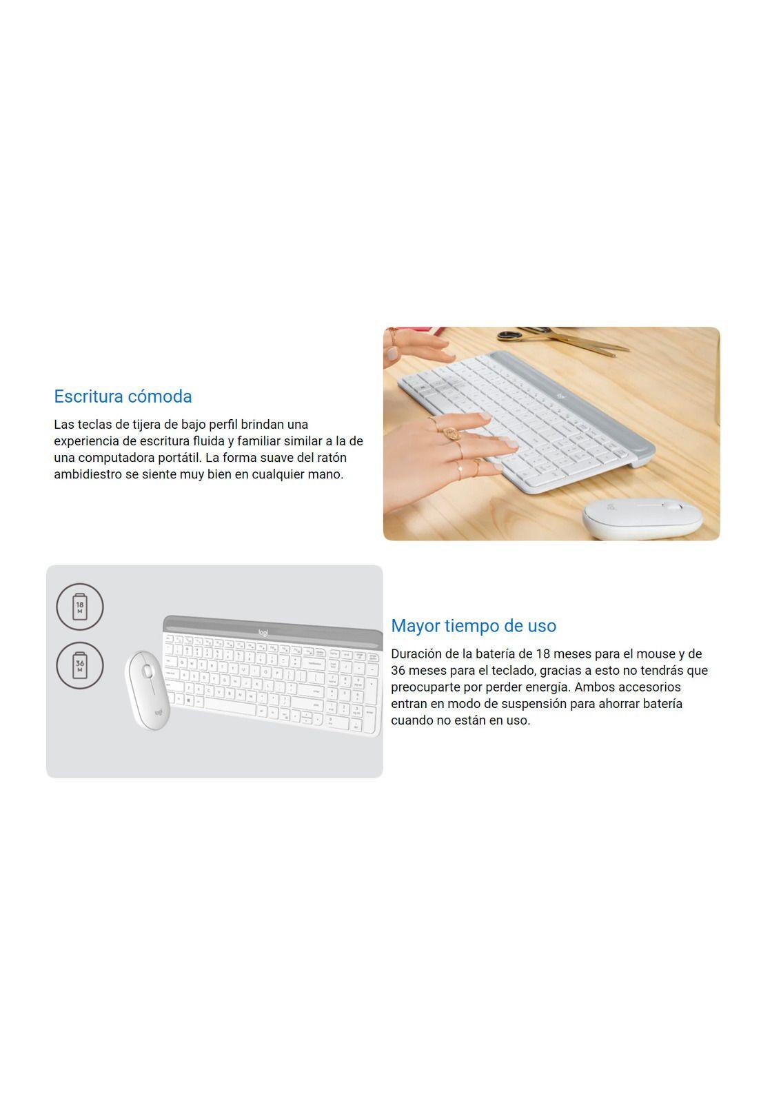 Kit Logitech MK470 Teclado y Mouse Inalambrico-3