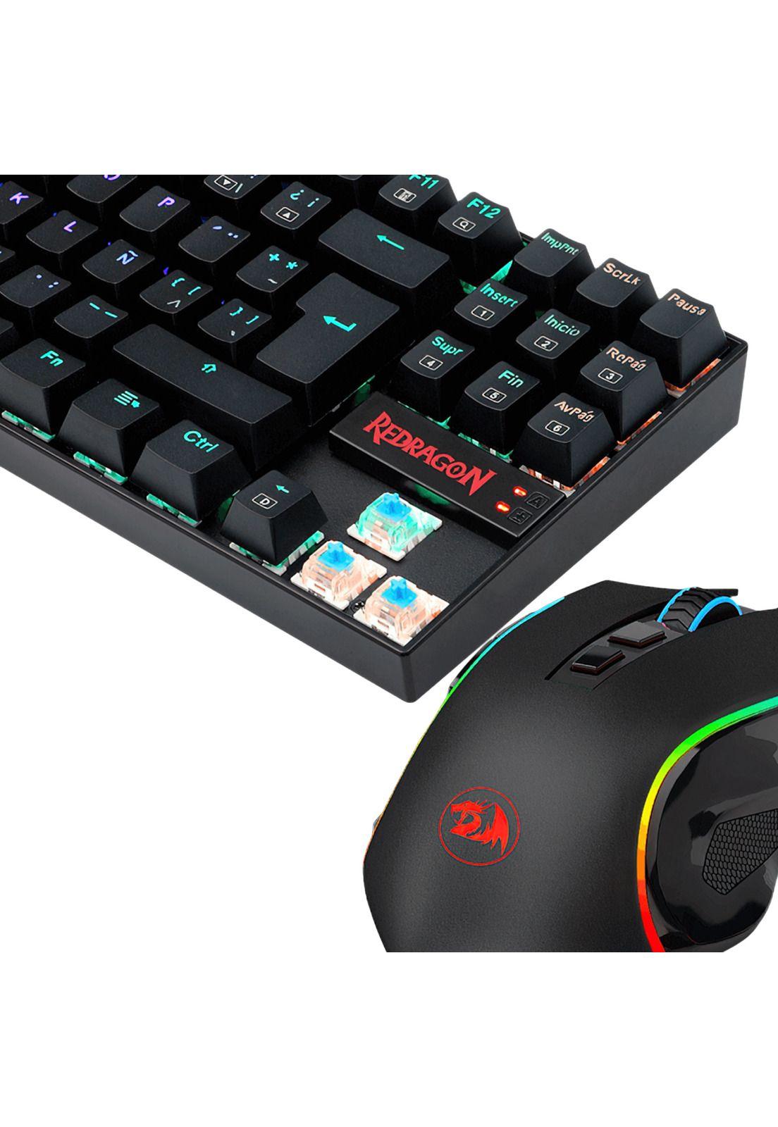 Kit Gamer Redragon Teclado Kumara + Mouse Griffin M607-5