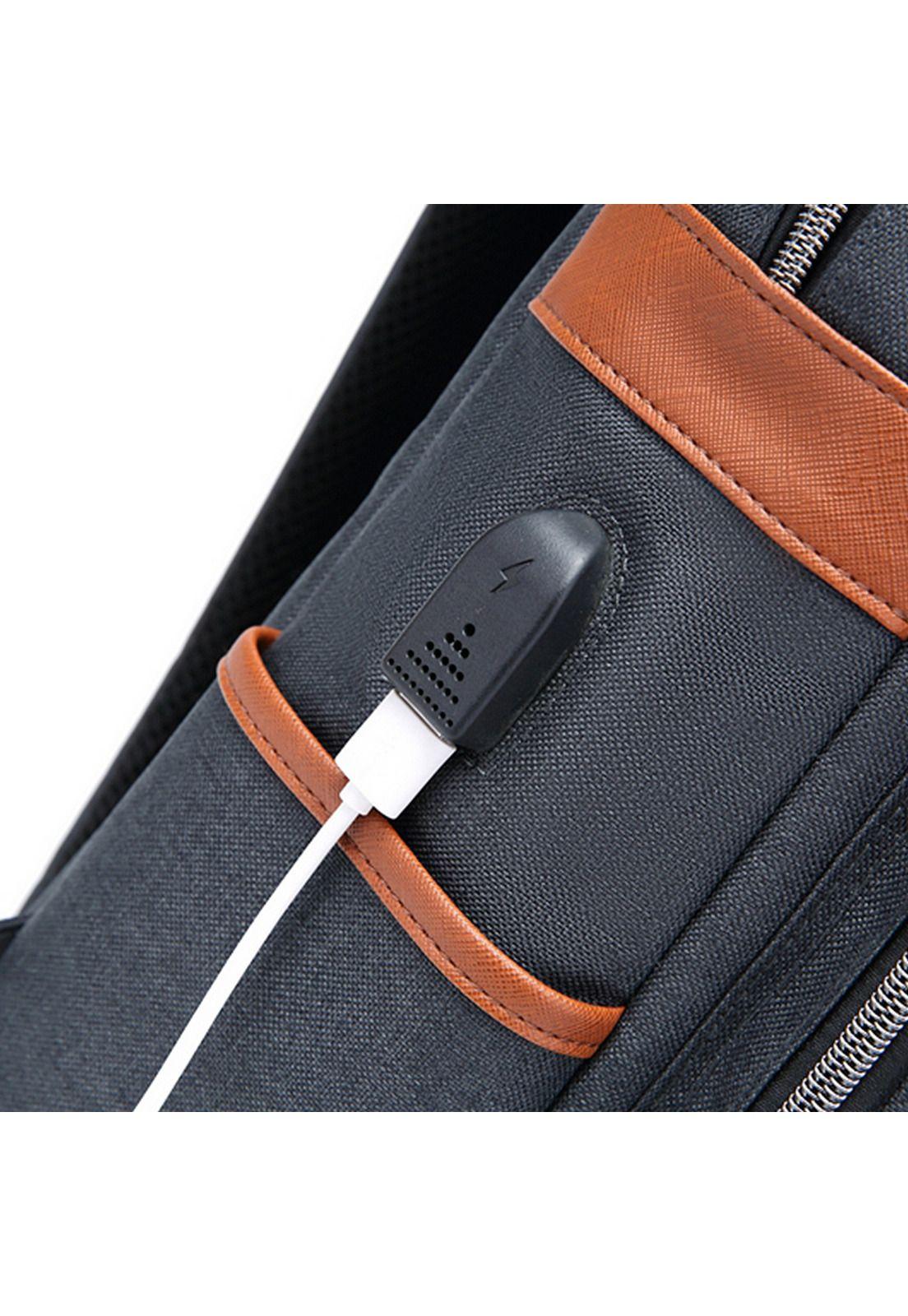 Mochila para Notebook 15.6 Puerto de carga USB Doble Cierre-3