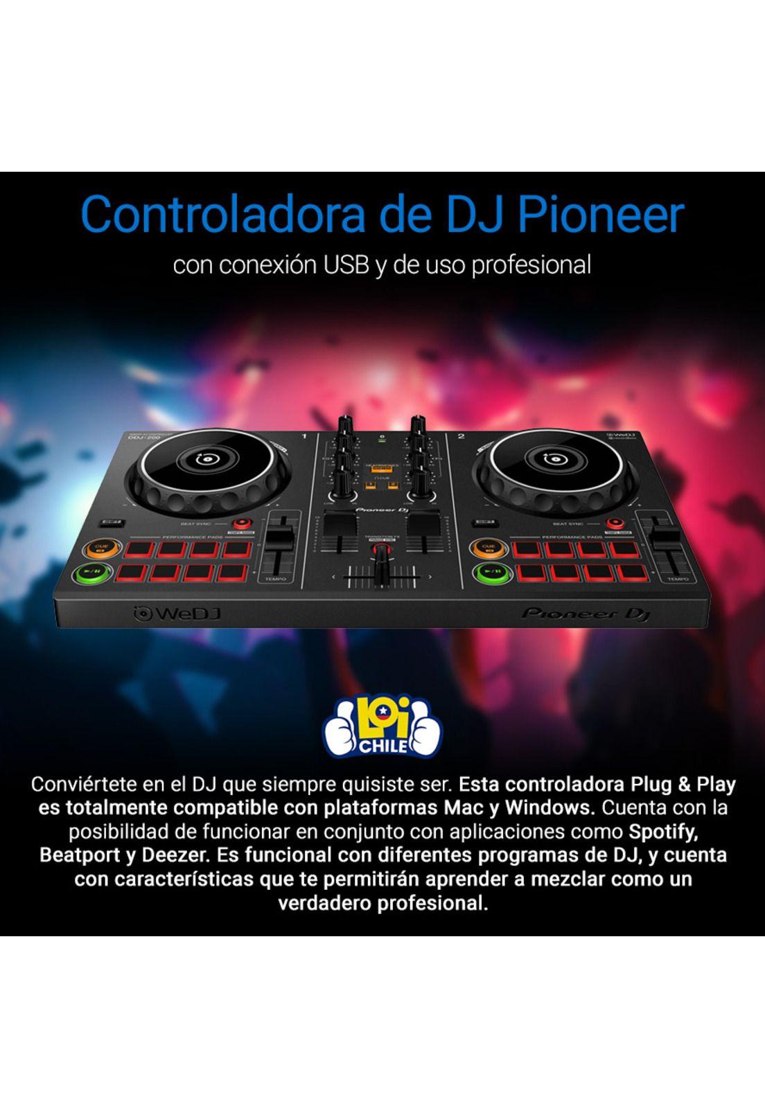 Controlador Smart Dj Pioneer Wedj Rekordbox Ddj-200-1