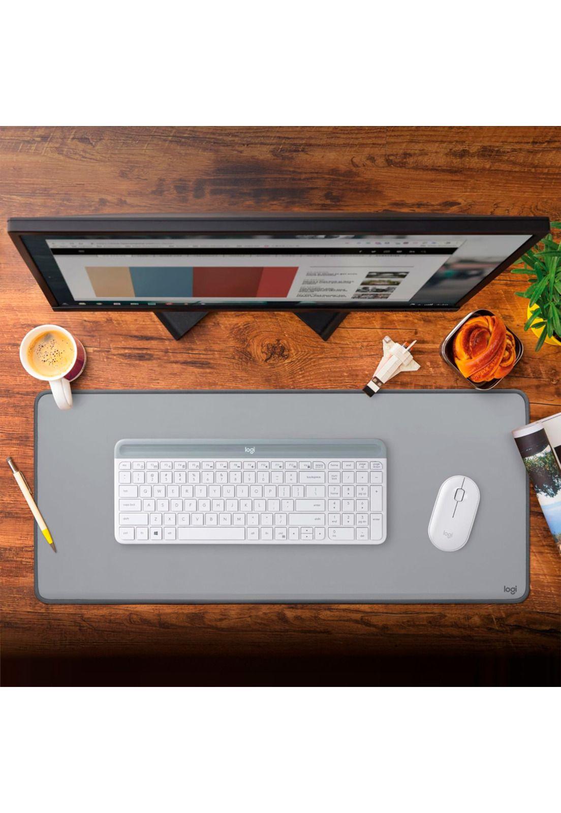 Mousepad Logitech Desk Mat Studio Series 70x30cm Gris-6