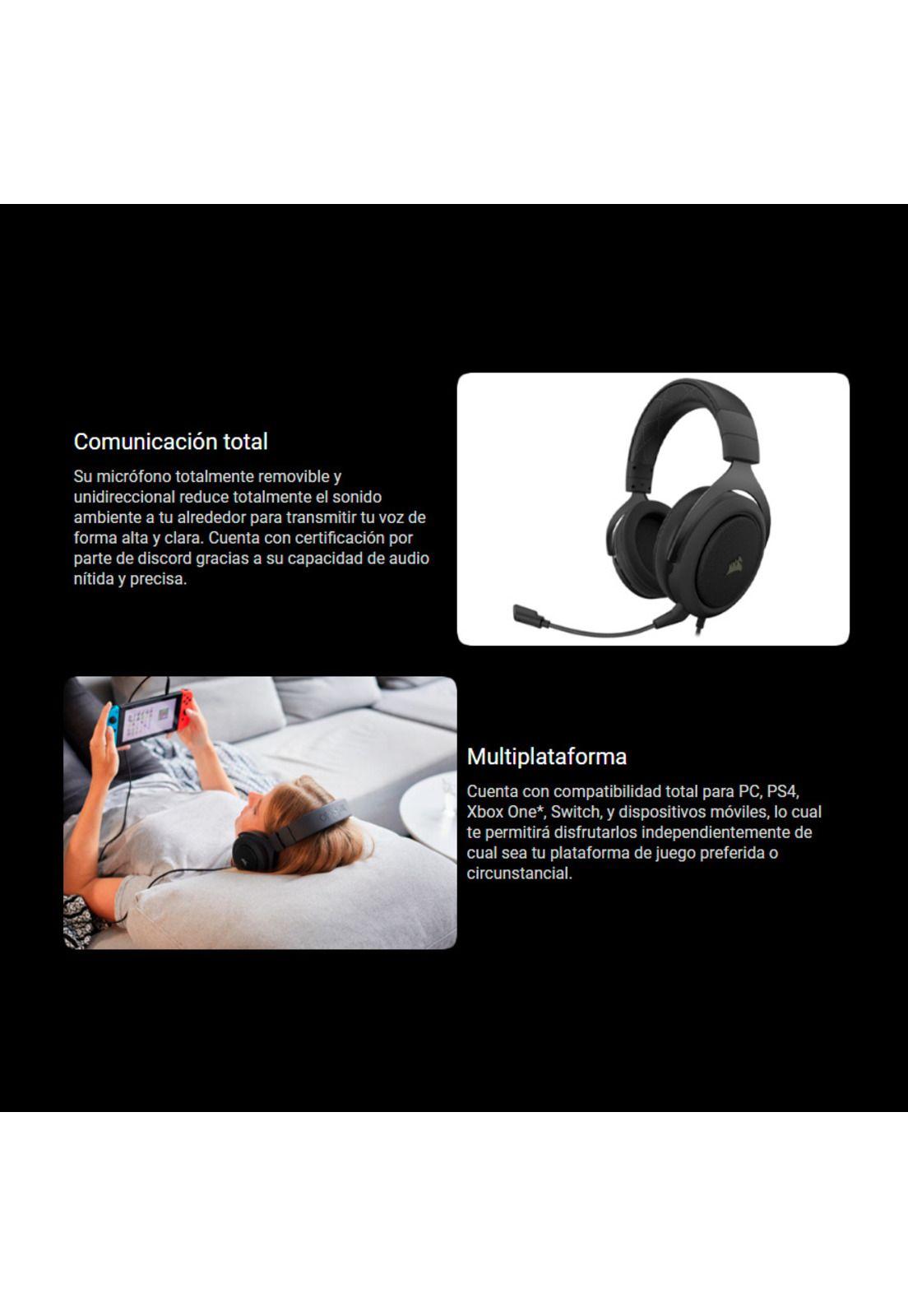 Audifonos Gamer Corsair Hs60 Pro Ps4 Pc4 Xbox Switch-3