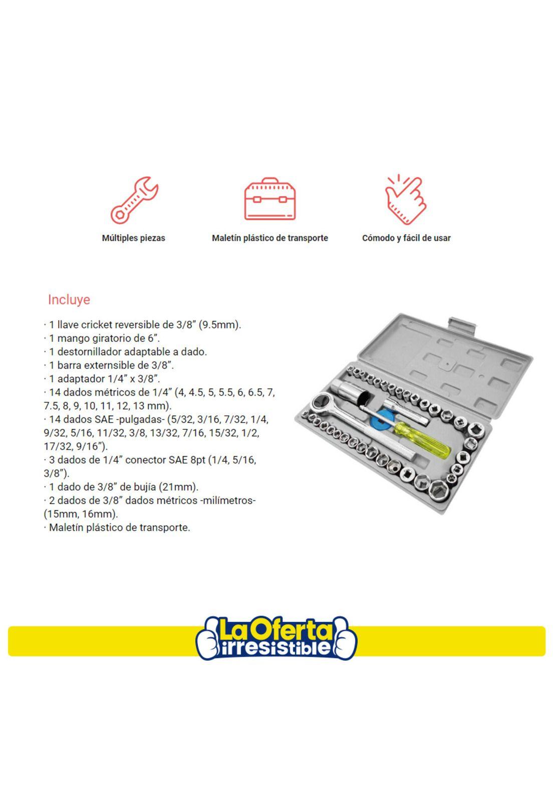 Kit de Dados con Cricket NAPPO 40 Piezas-2