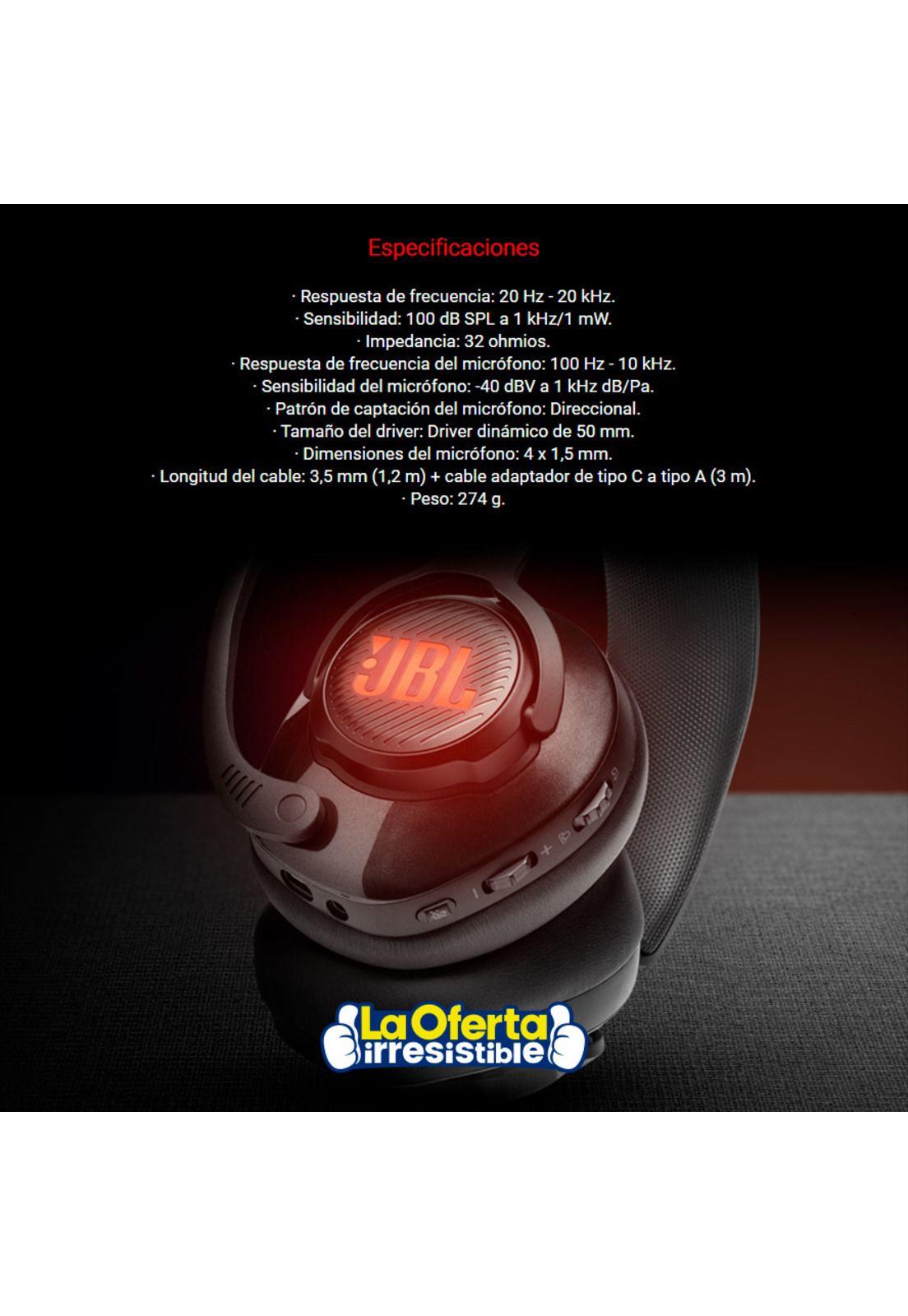 Audifono Gamer JBL Quantum 400-4