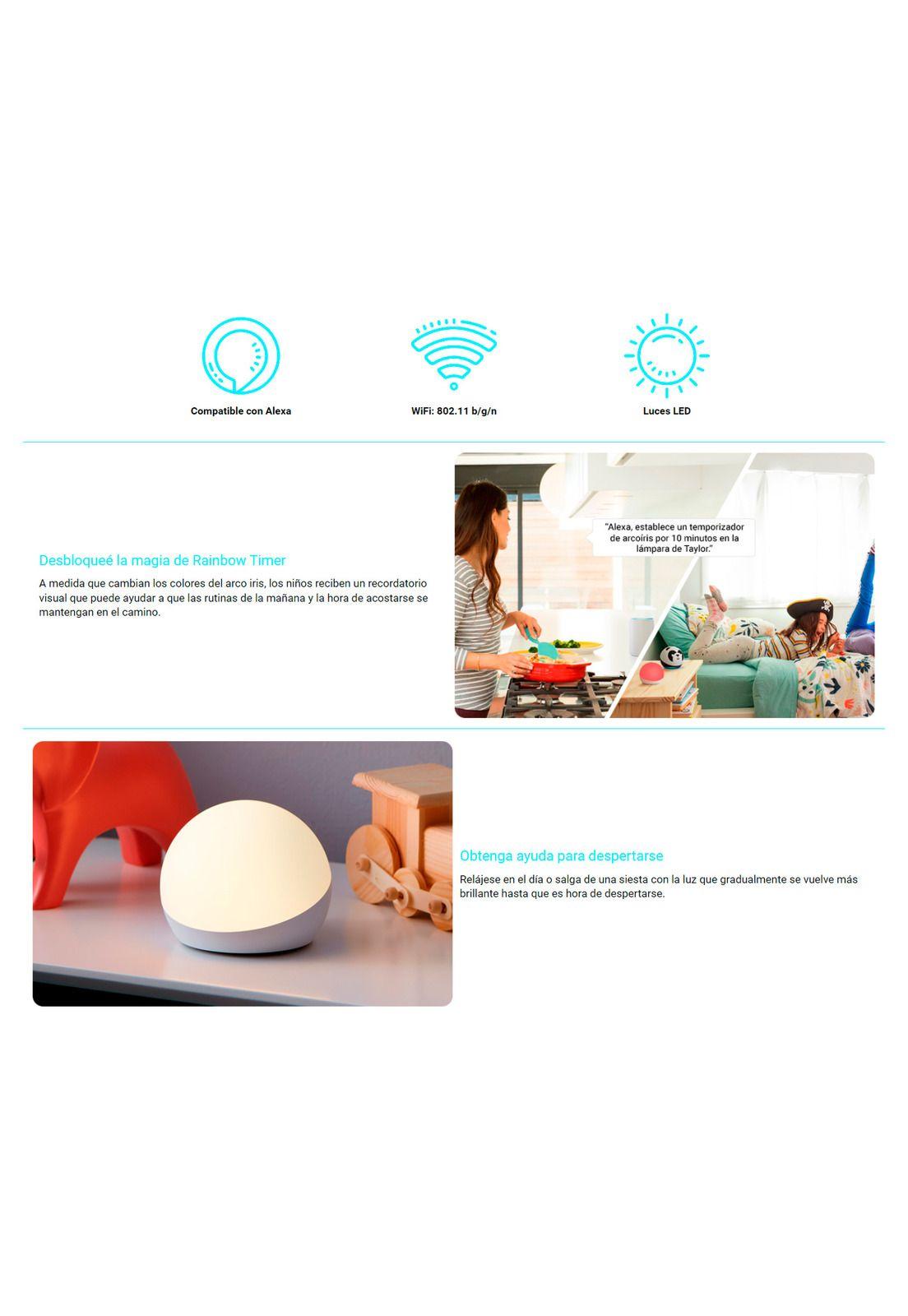 Lámpara Inteligente Multicolor Amazon Echo Glow-2