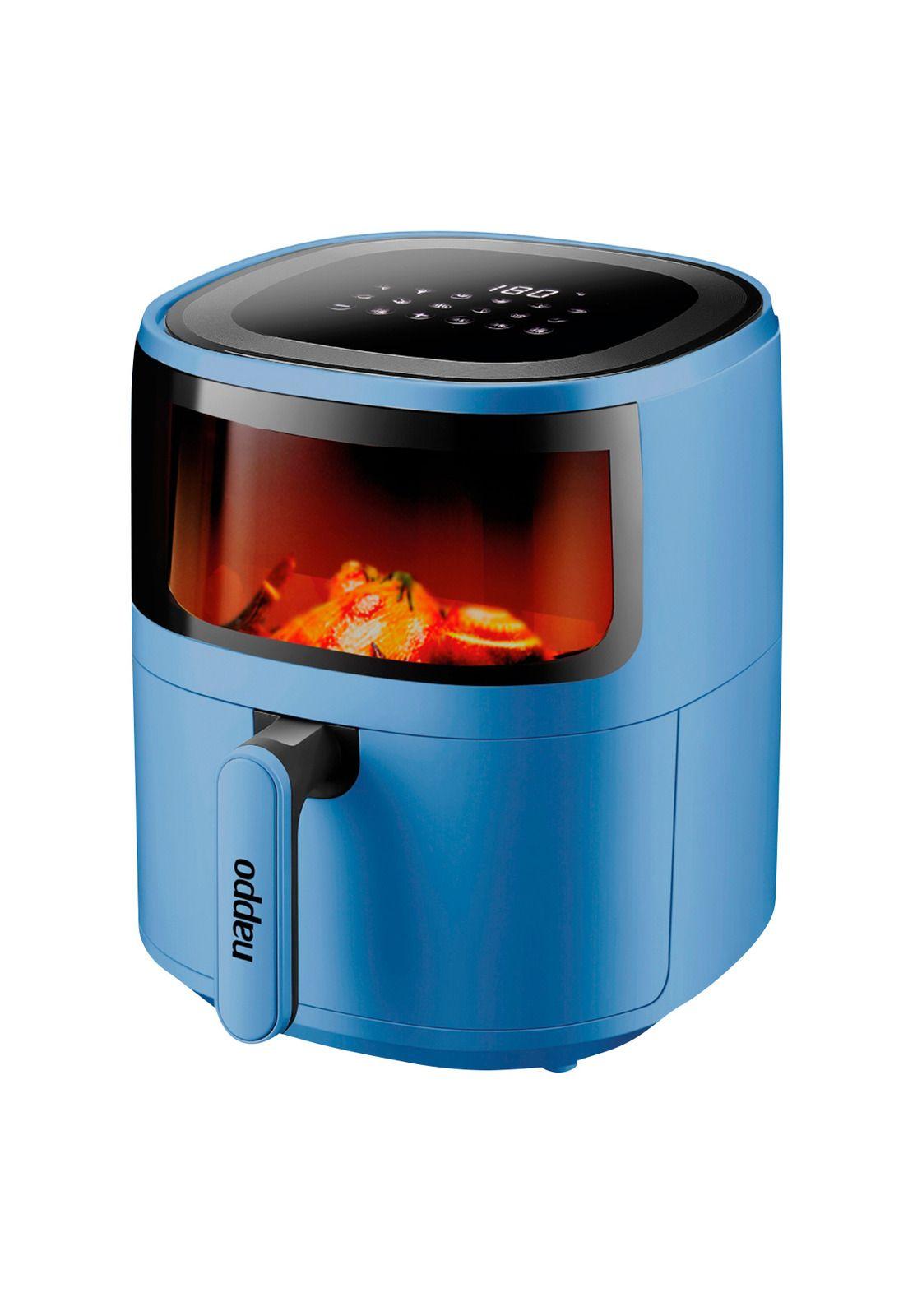 Freidora de Aire Digital Nappo 5.7 Litros Visor 1500w Azul-1