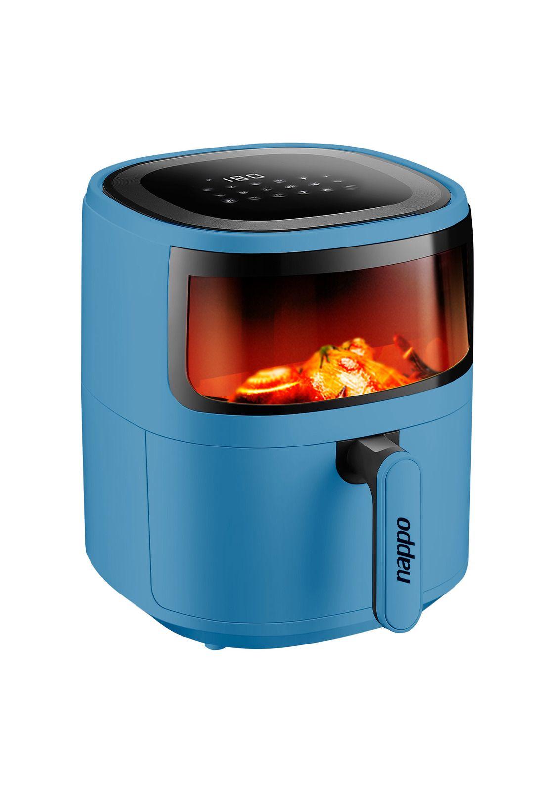 Freidora de Aire Digital Nappo 5.7 Litros Visor 1500w Azul-2