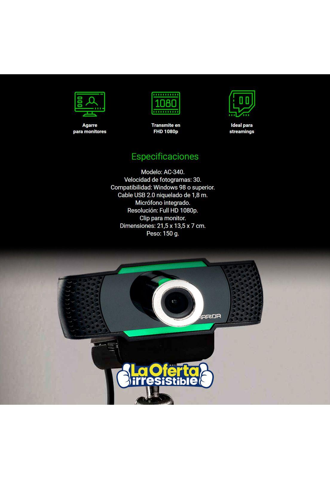 Webcam Gamer Warrior Maeve 1080p-2