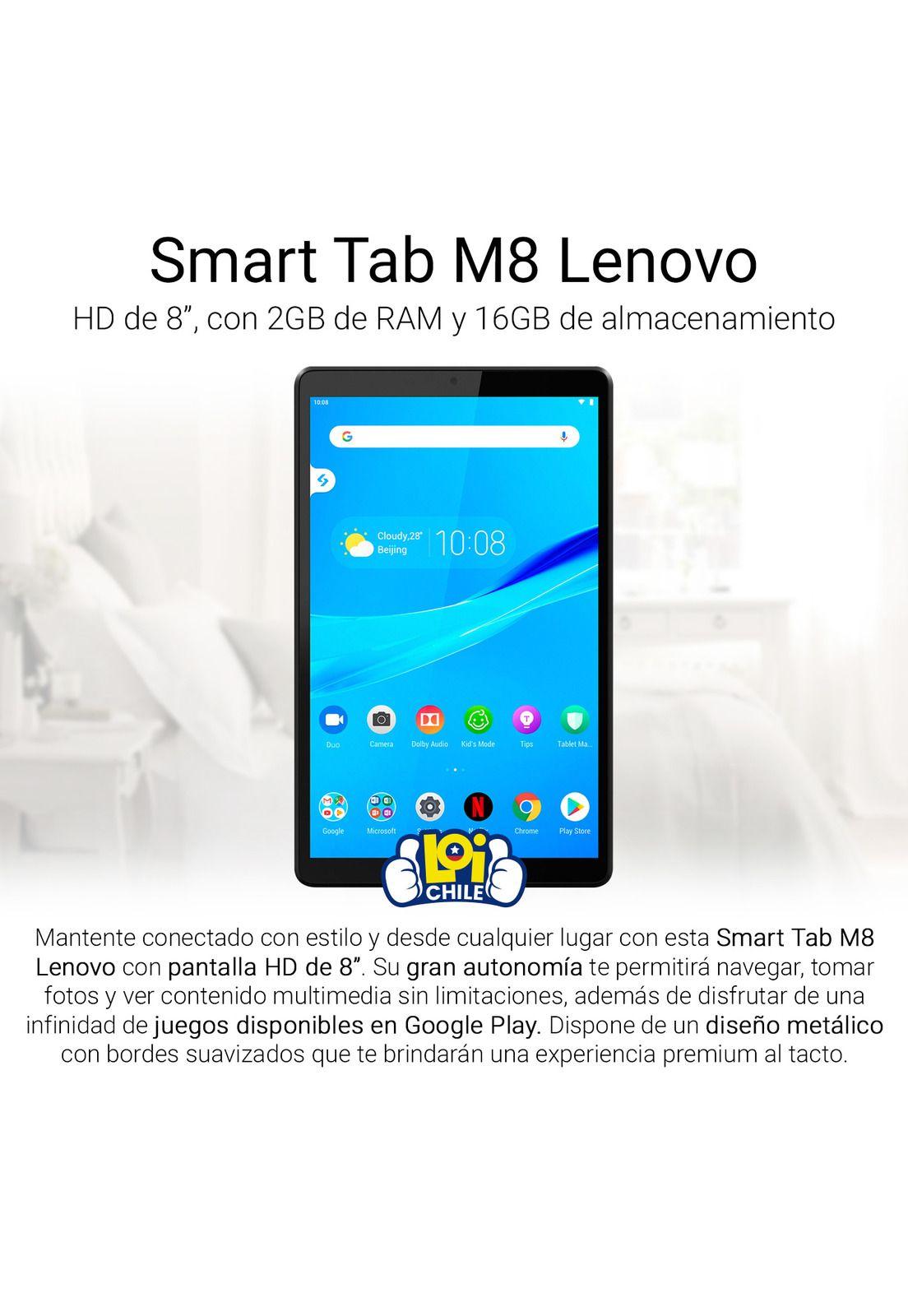 Tablet Lenovo Smart Tab M8 HD 2GB 16GB 8" Android Wifi LTE-1