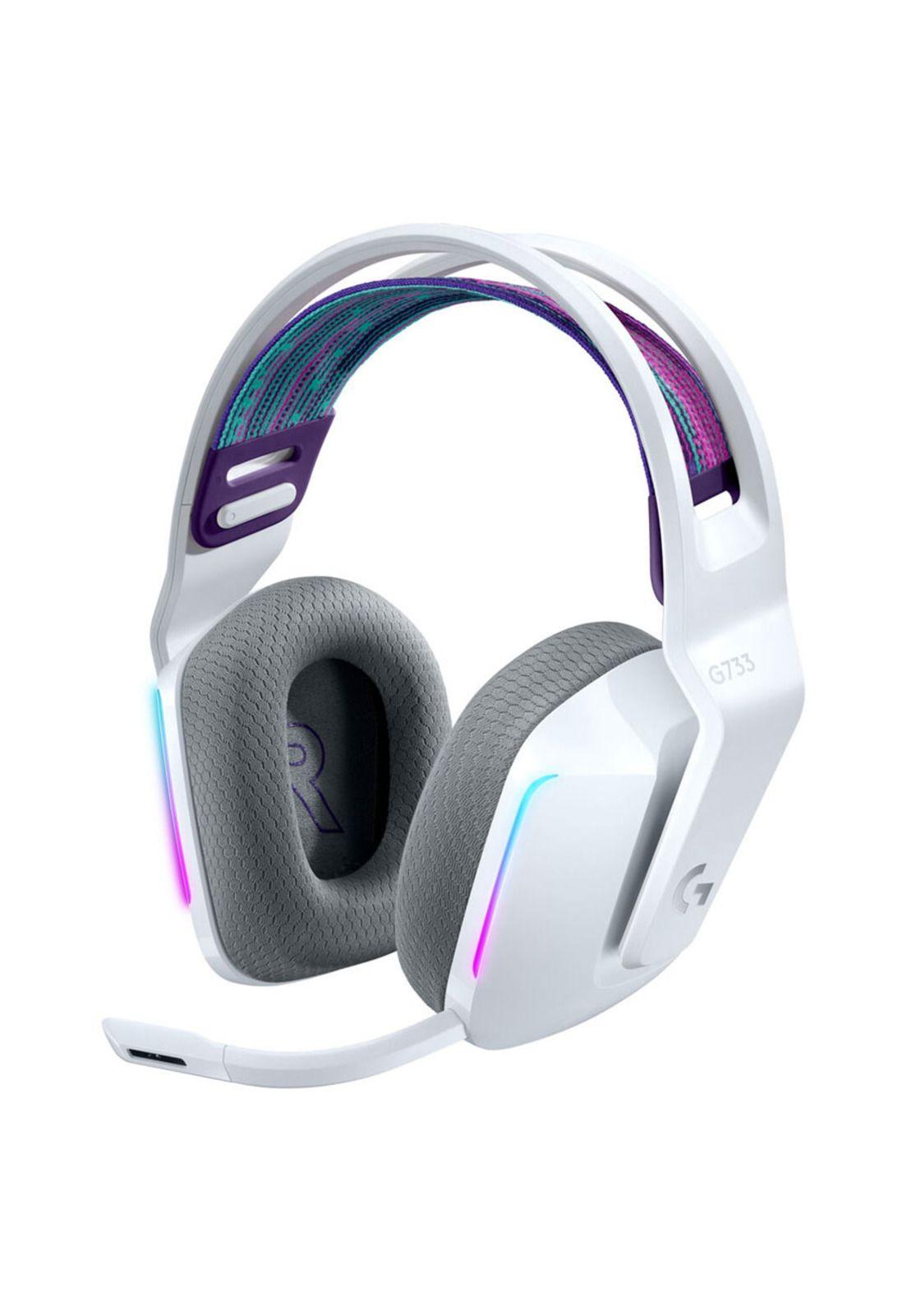 Audífonos Gamer Logitech G733 Lightspeed Wireless RGB Blanco-0