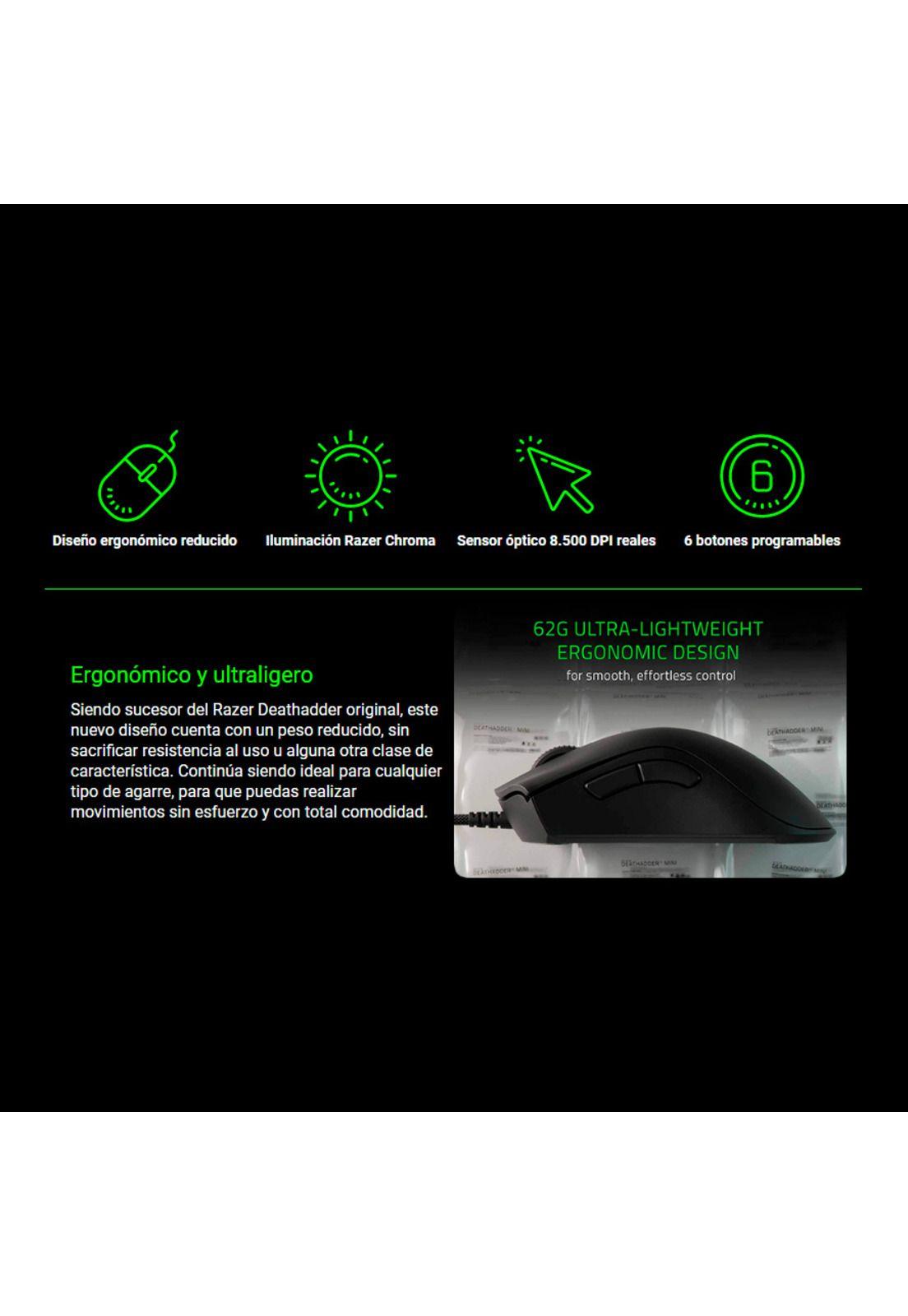 Mouse Gamer Razer Deathadder V2 Mini-2