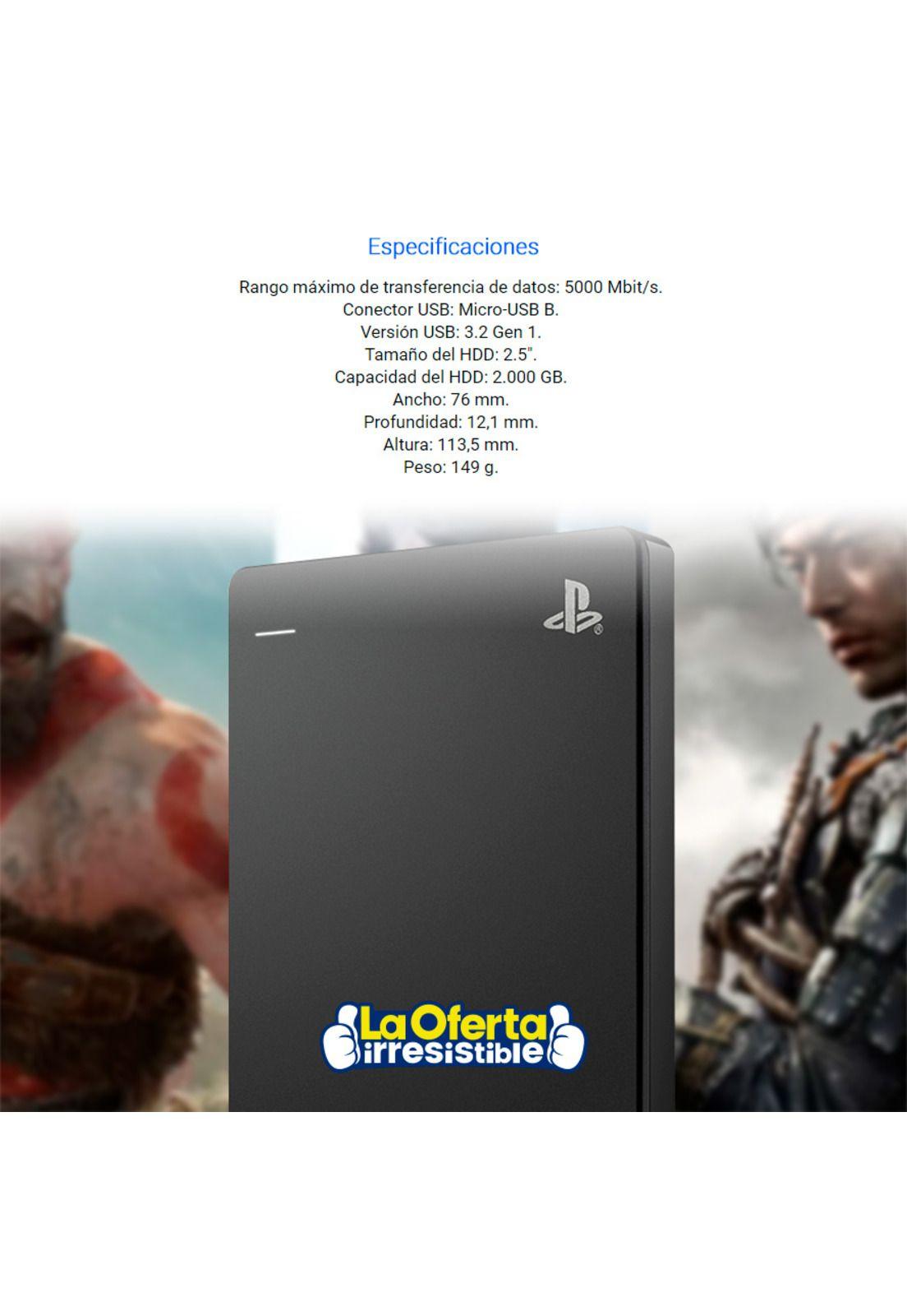 Disco Duro Externo Seagate  2TB Para Ps4-3