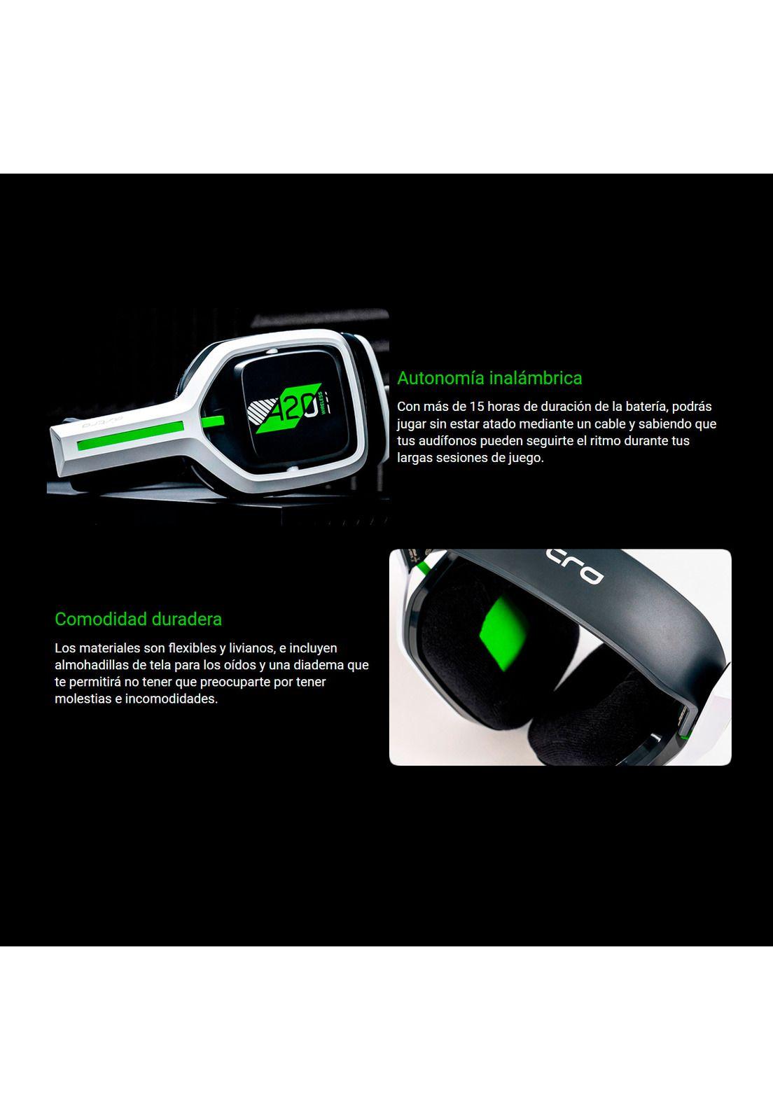 Audífonos Gamer Astro A20 Inalambricos Para Xbox1 PC-3