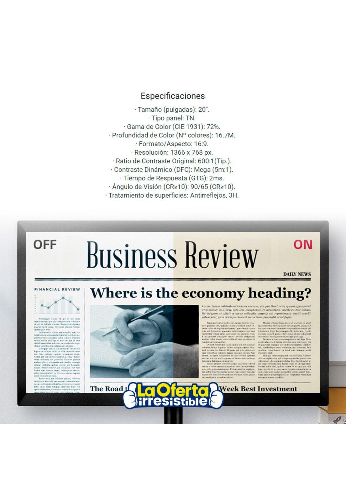 Monitor LG 20' 75Hz 2Ms-4