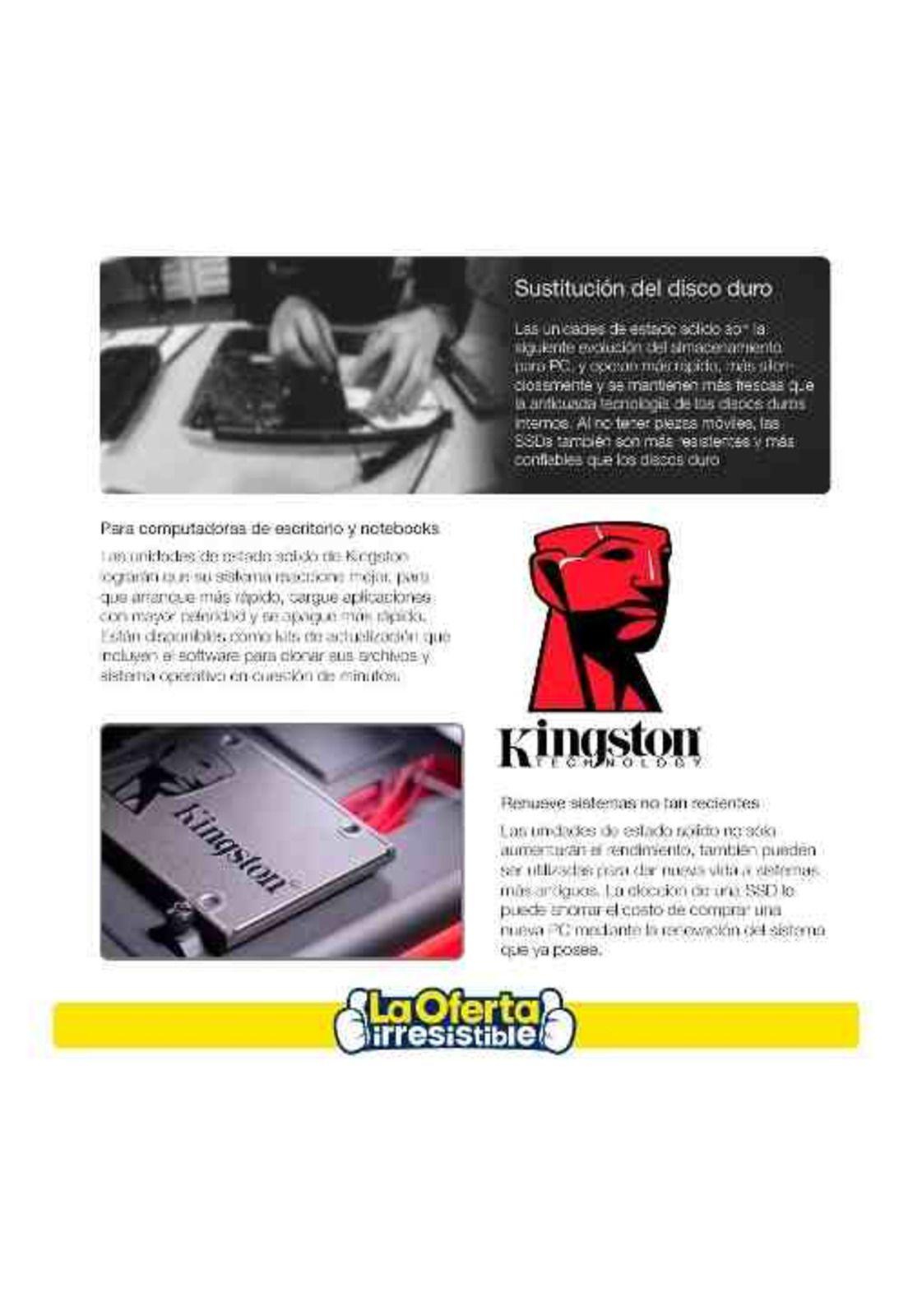 Disco Sólido Kingston 240gb Ssdnow A400 Loi Chile-3