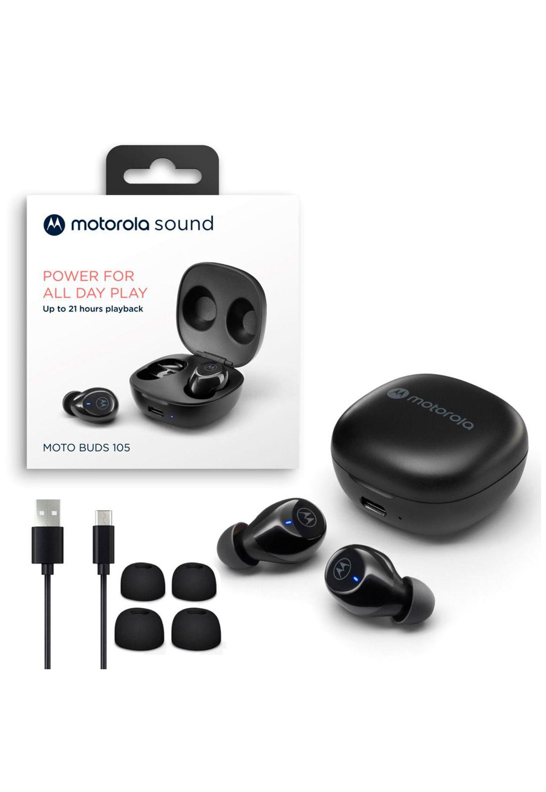 Audífonos Inalámbricos Motorola Buds 105 True Wireless Negro-5