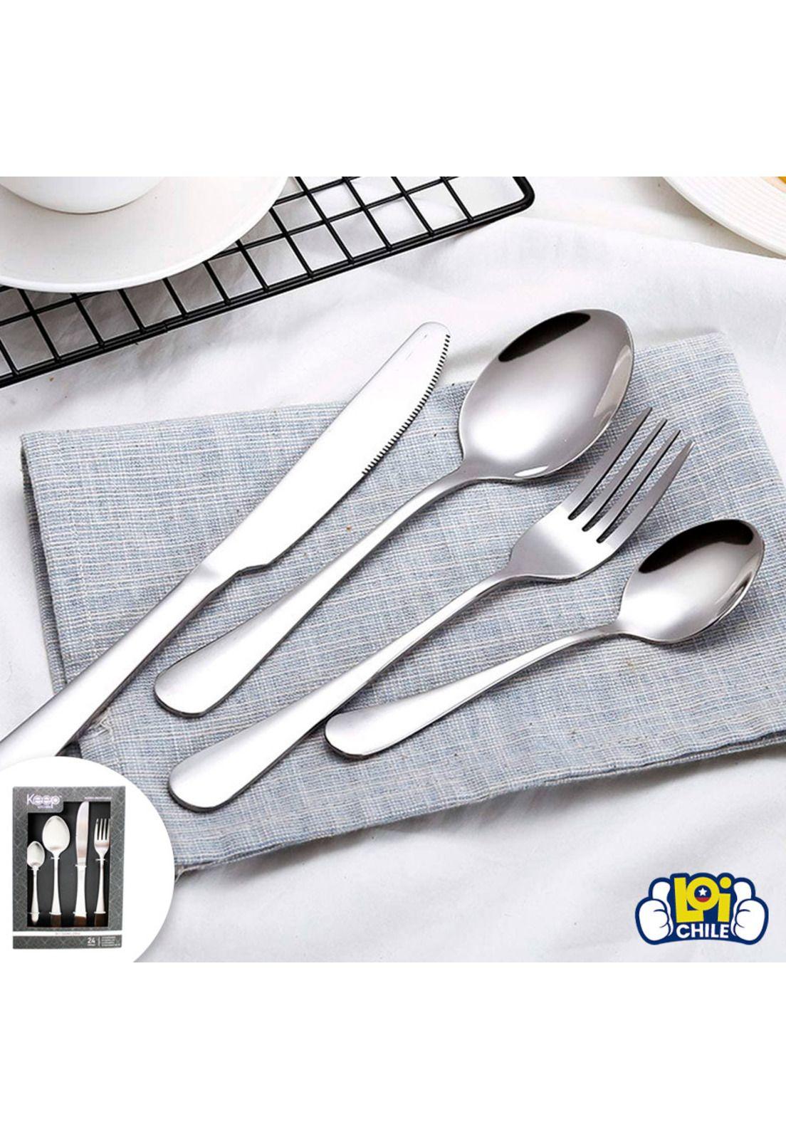 Set de Cubiertos Cuchillería Keep 24 piezas Silver-3