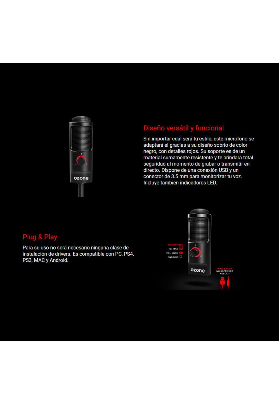 Microfono Gamer Ozone Rec X50 Streaming-3