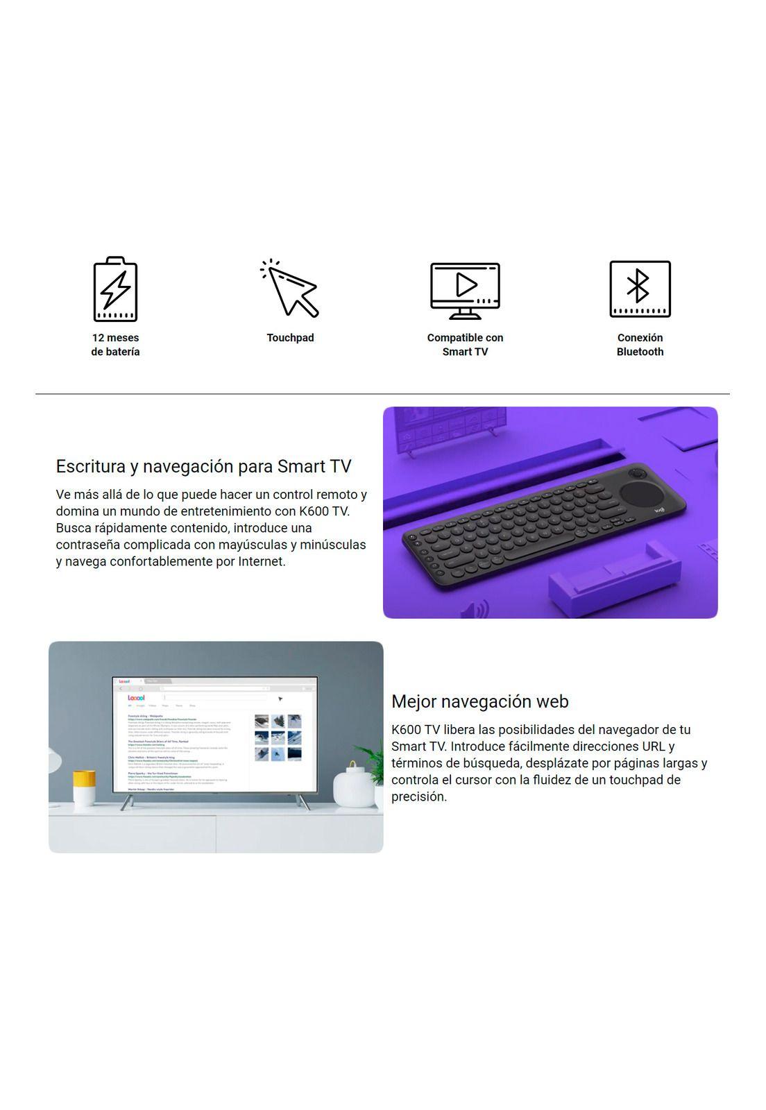 Teclado Inalambrico Logitech K600 Para Smart Tv-2
