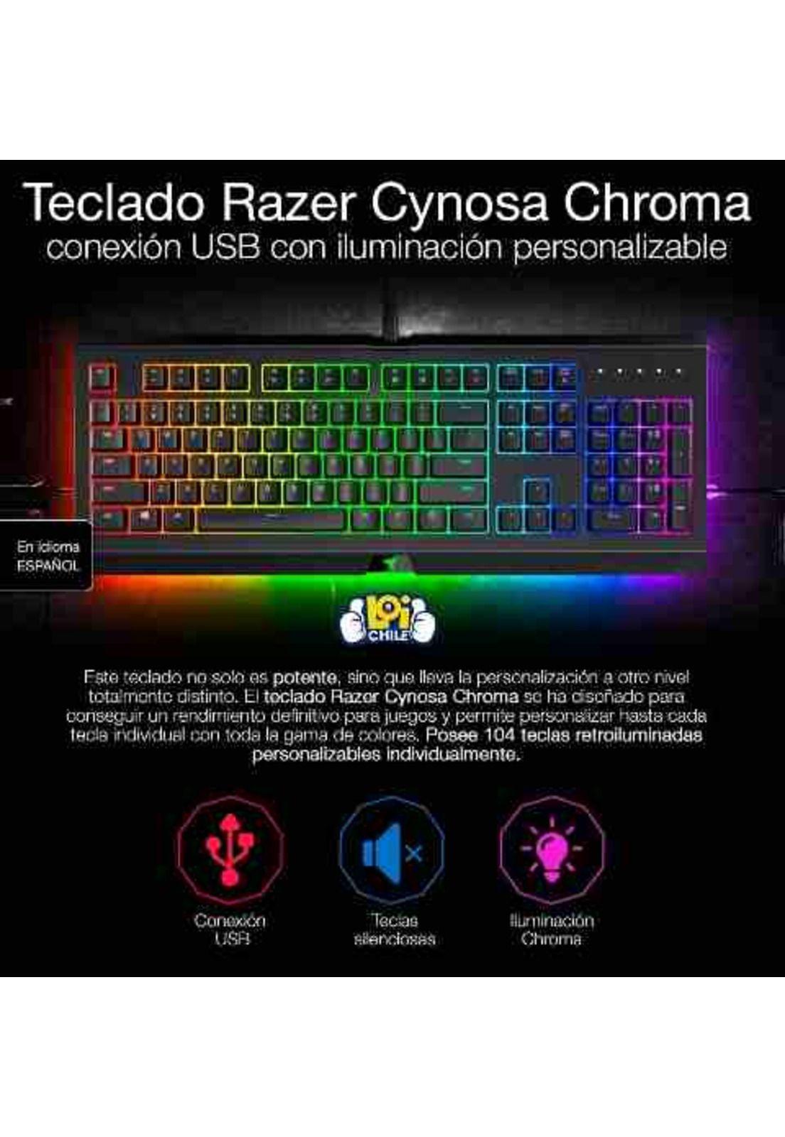 Teclado Razer Cynosa Chroma Retroiluminado Gamer Loi Chile-1