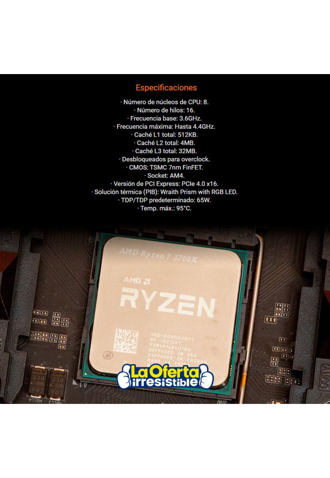 Procesador AMD Ryzen 7 3700X-3