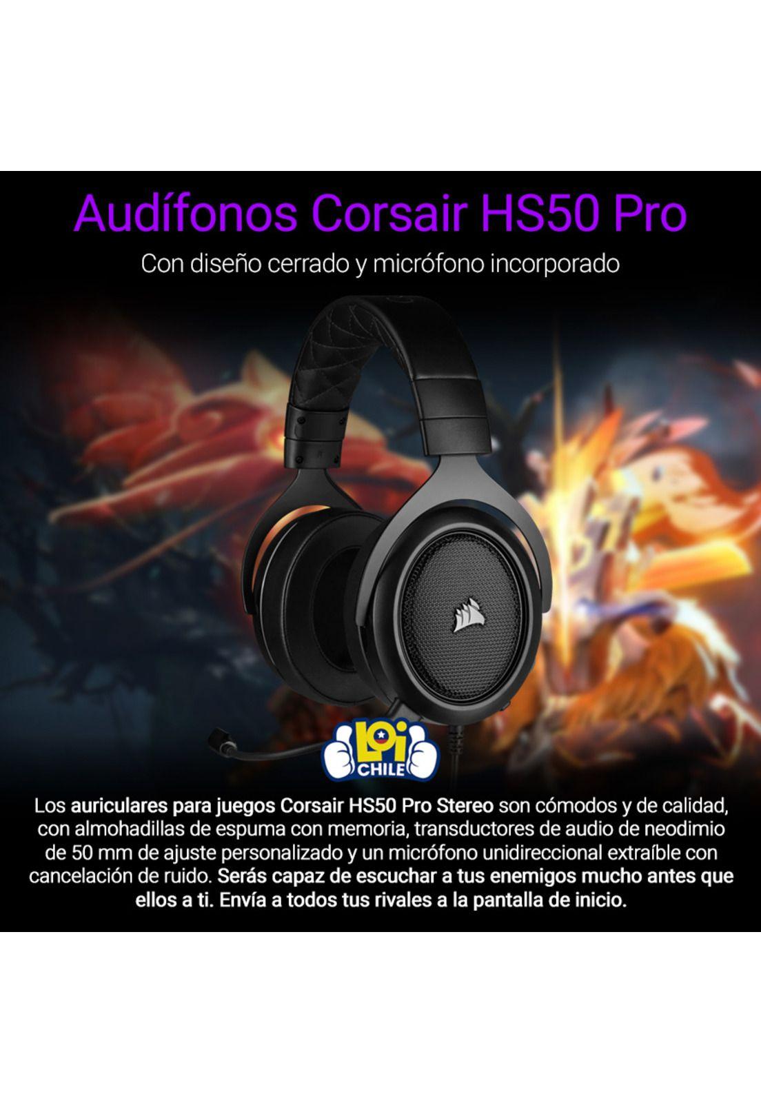 Audifonos Gamer Corsair HS50 Pro Microfono Integrado-1