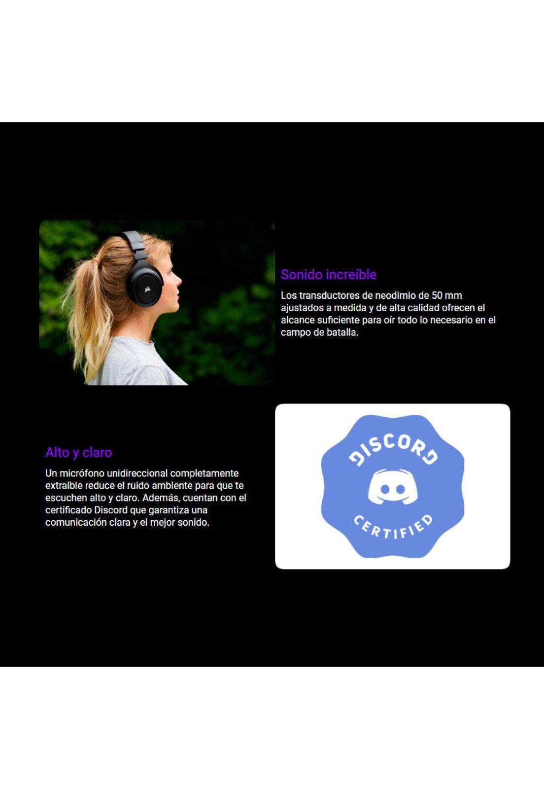 Audifonos Gamer Corsair HS50 Pro Microfono Integrado-3