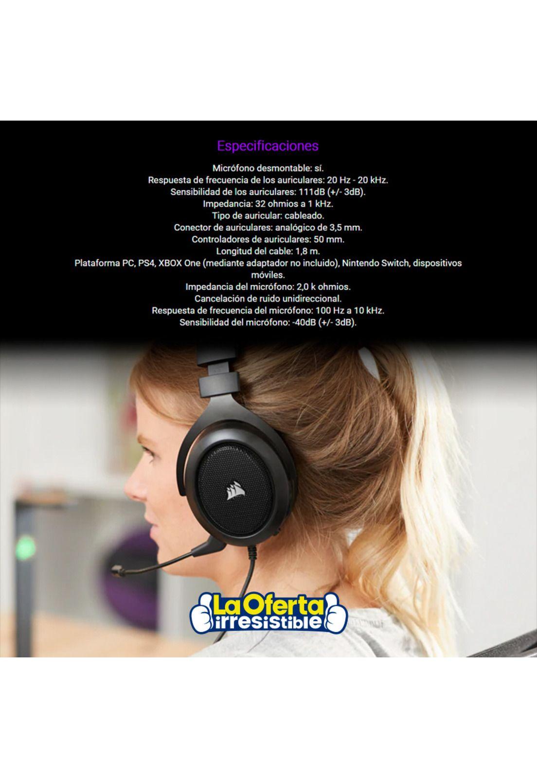 Audifonos Gamer Corsair HS50 Pro Microfono Integrado-4