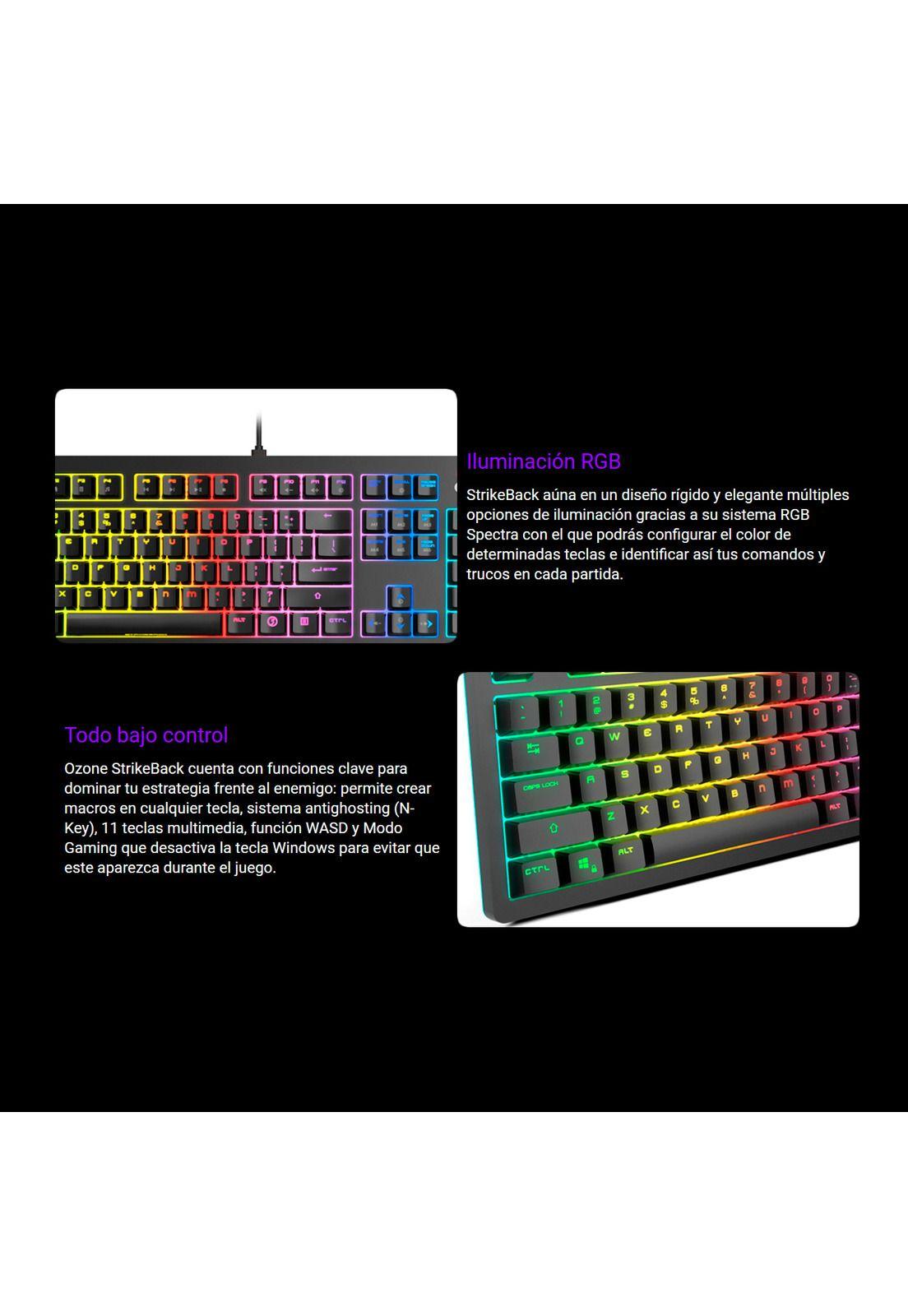 Teclado Gamer Mecanico Ozone Strikeback RGB-3