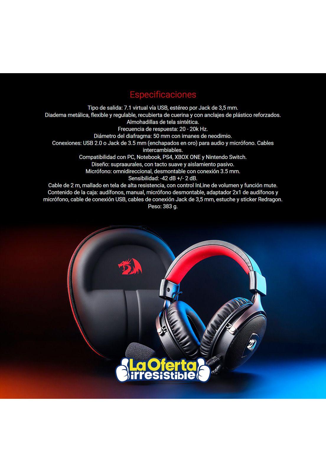 Audífonos Gamer Redragon Icon H520-4