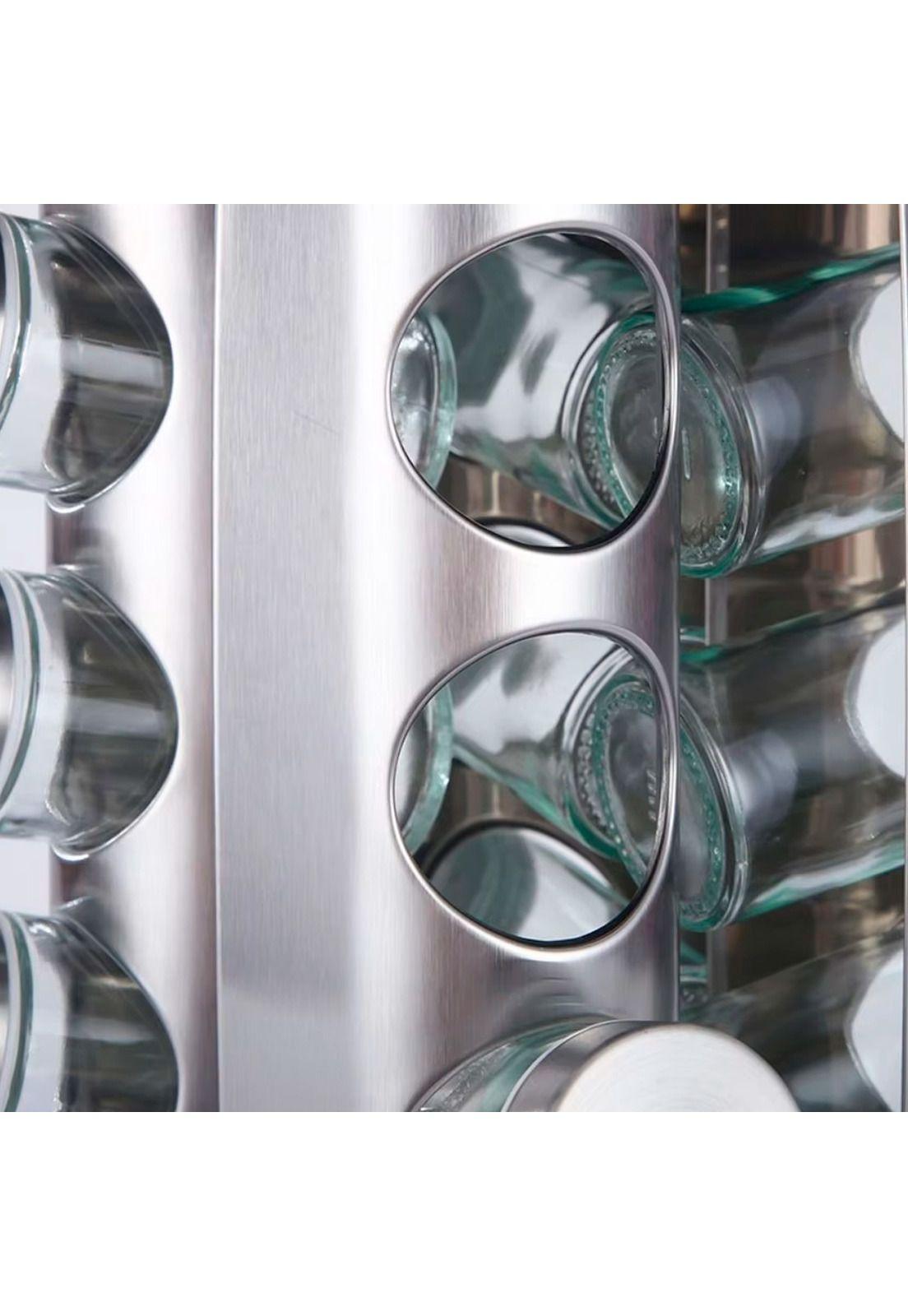 Set De 20 Especieros Croix Base Giratoria Acero Inoxidable-4