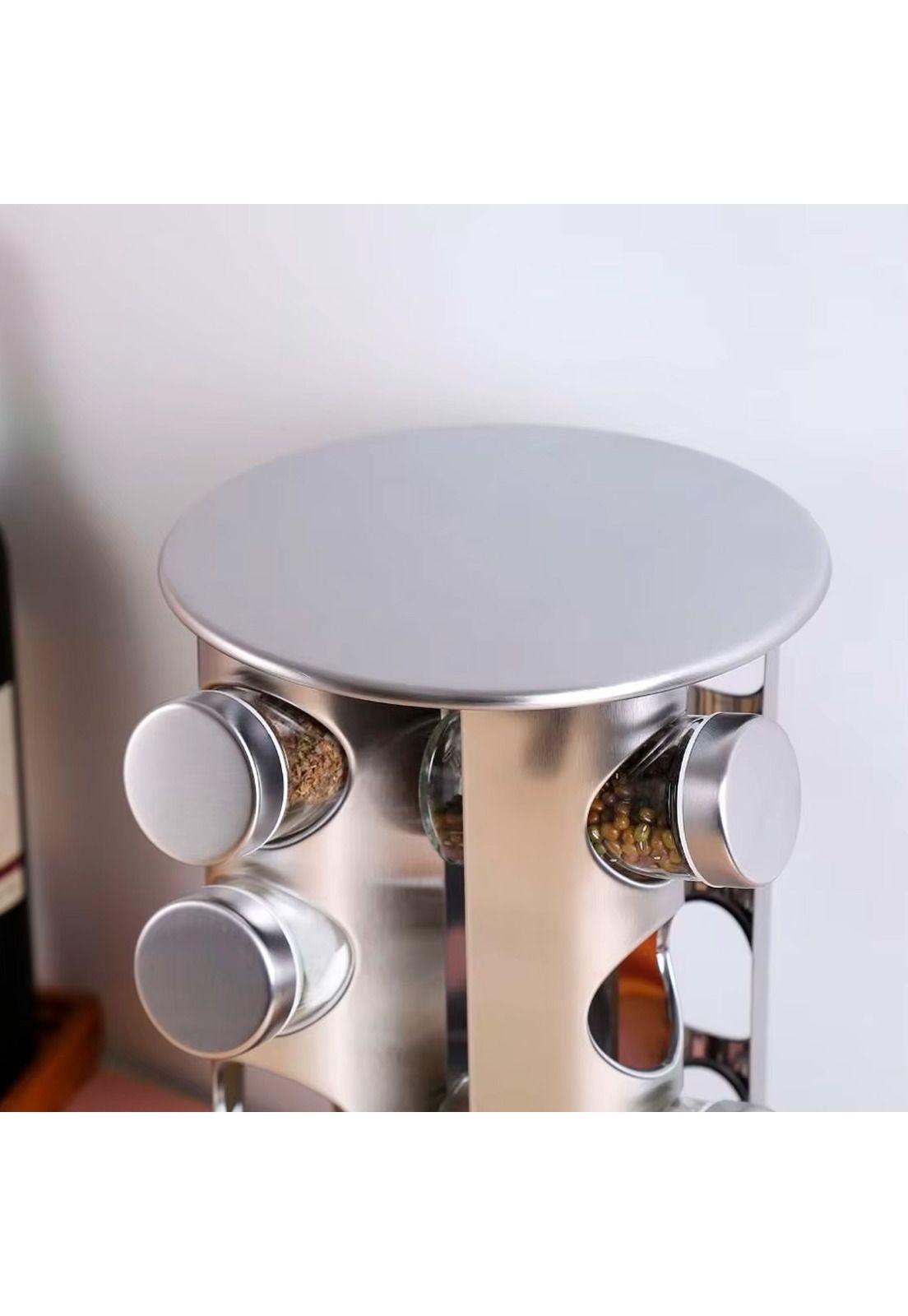 Set De 20 Especieros Croix Base Giratoria Acero Inoxidable-5