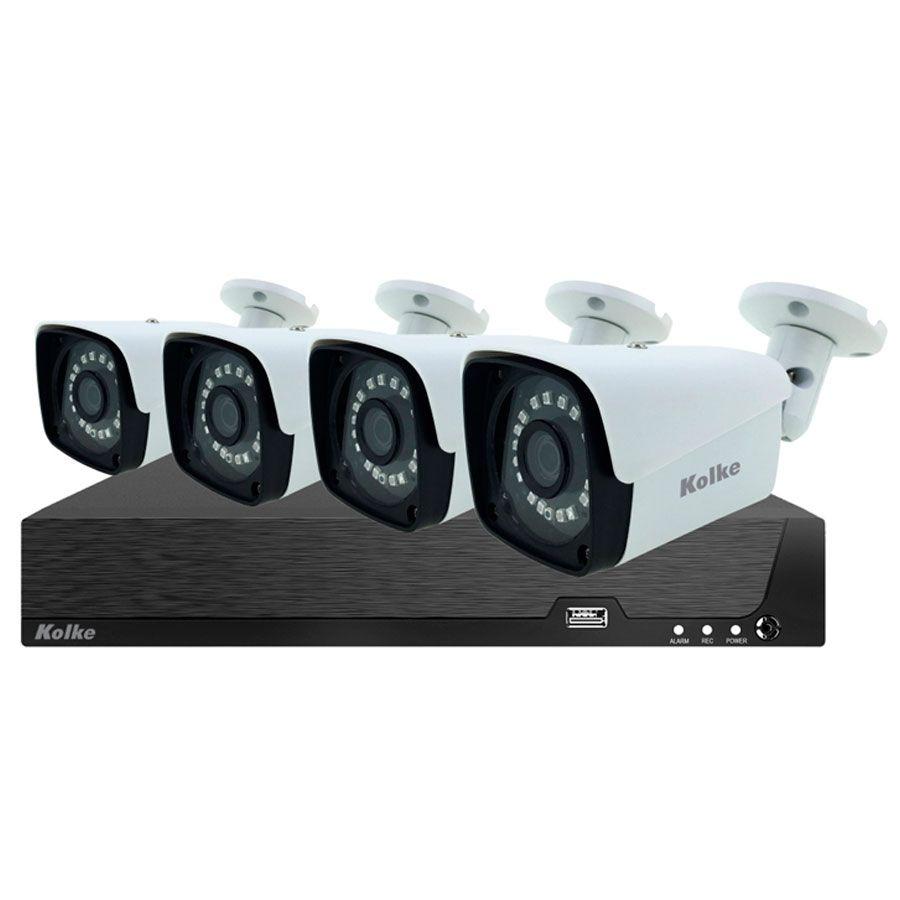 Kit de Seguridad FullHD XVR 4 Cámaras 1080P 2MP 8 Canales-0