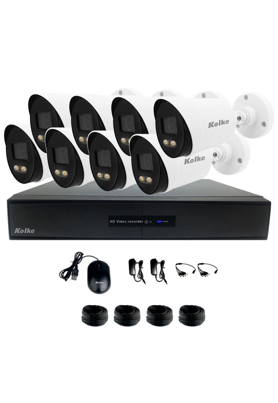 Kit de Seguridad Kolke FHD 8 Camaras ColorVu Vision Nocturna a Color-0