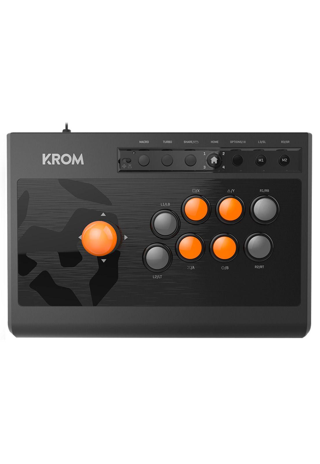 Arcade Stick Kumite Fightstick Krom Ps4 Xbox Pc-0