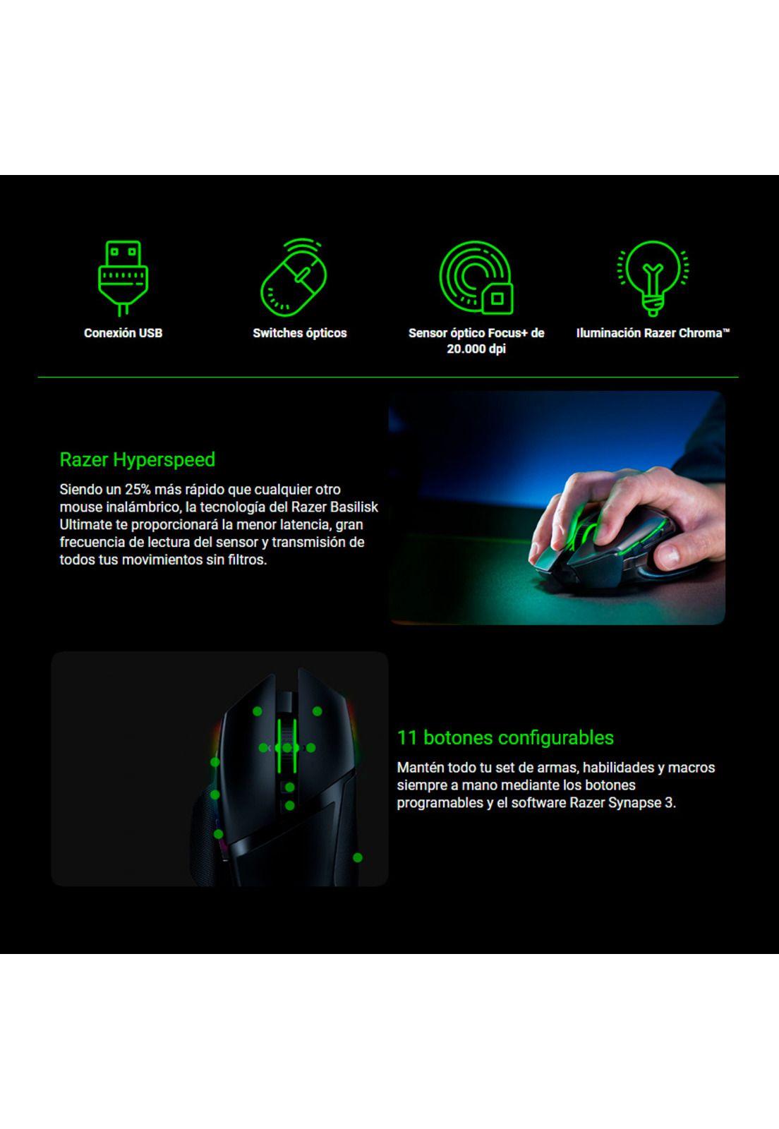 Mouse Gamer Razer Basilisk Ultimate-2