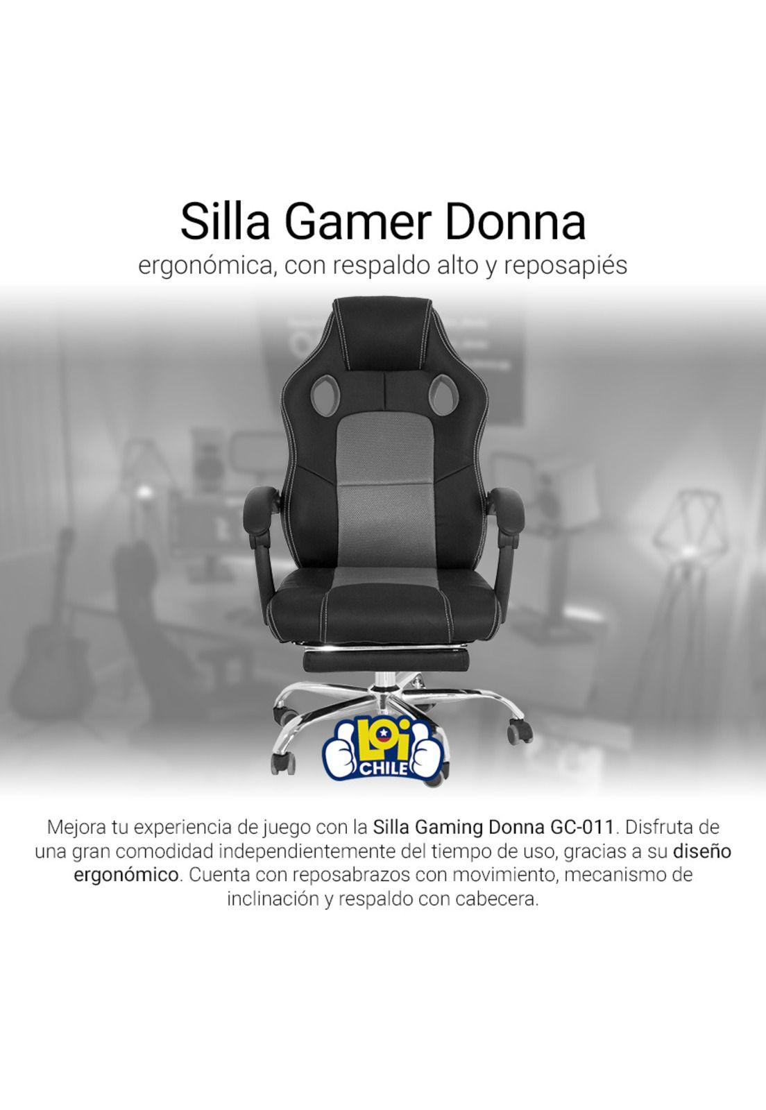 Silla Gamer Donna con Apoyapies-1