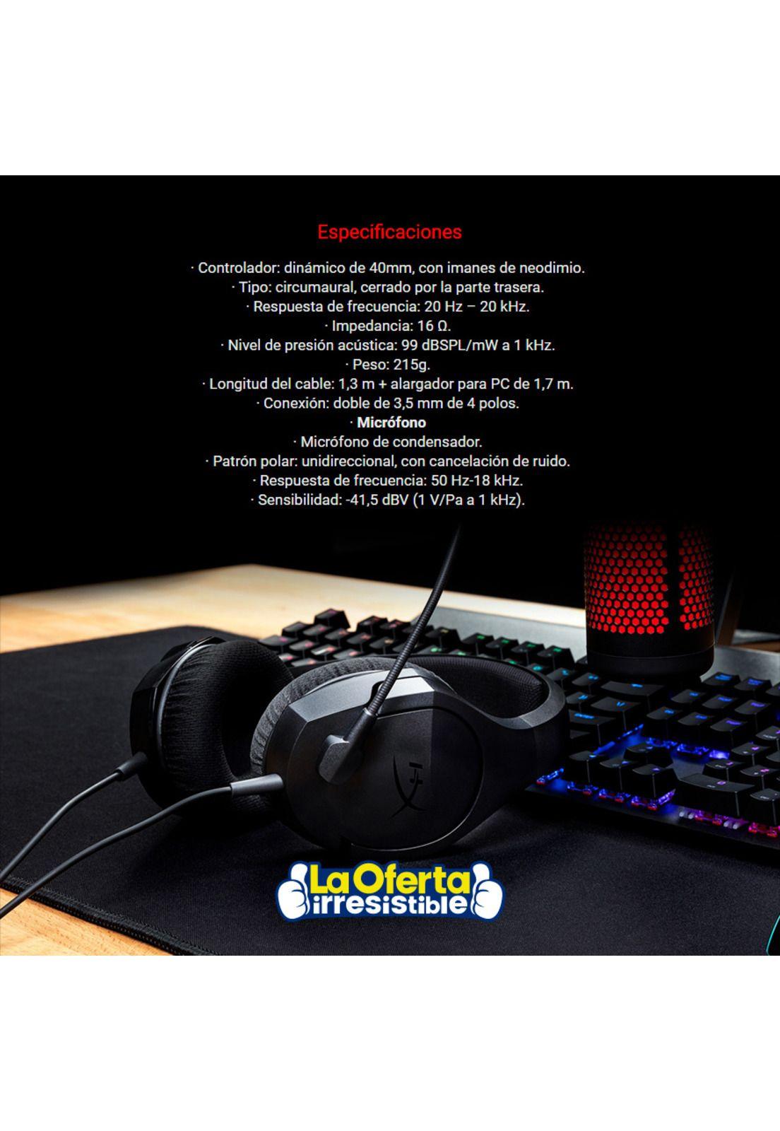 Audifonos Gamer HyperX Cloud Stinger Core para PC-4