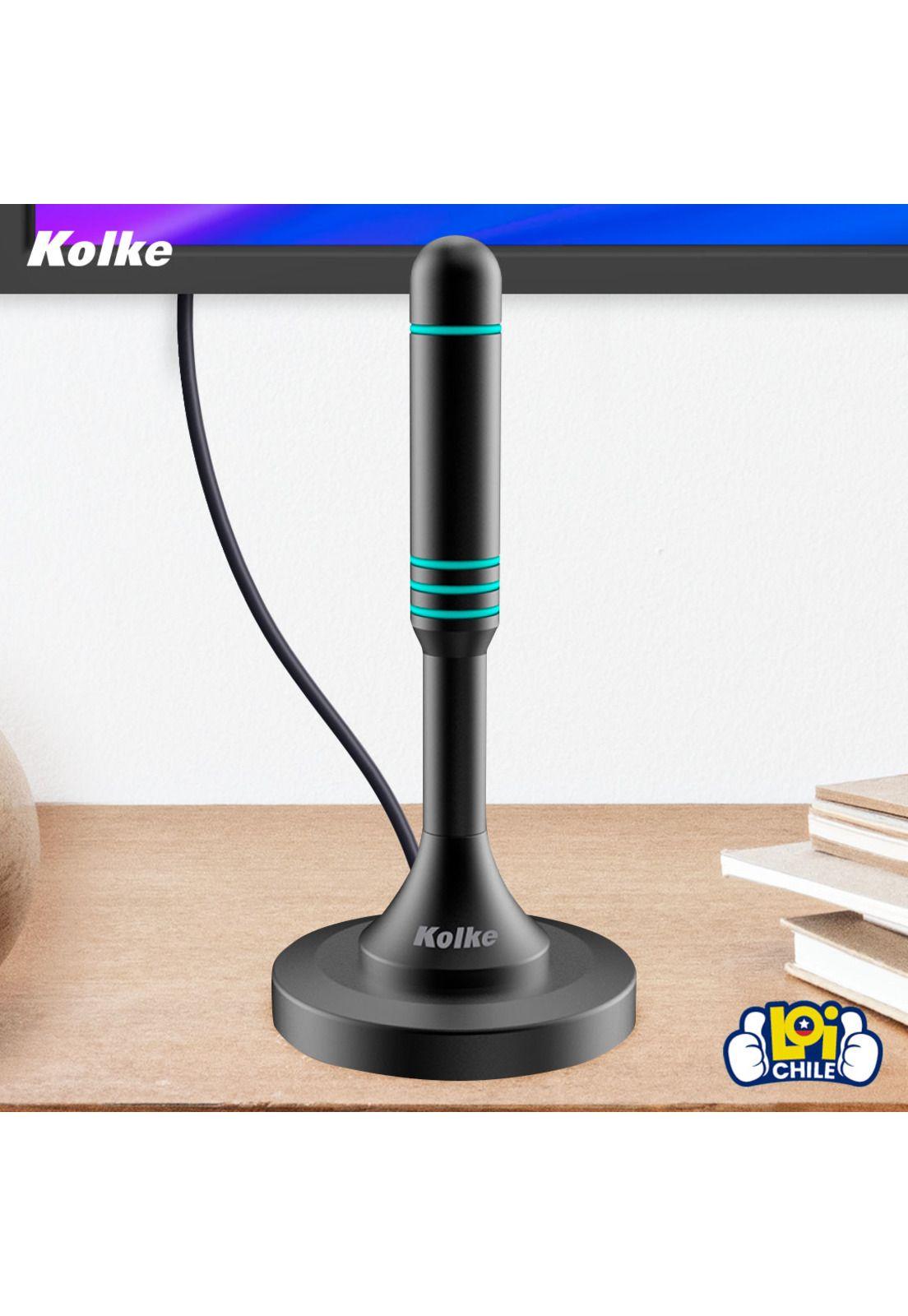Antena de TV Digital HDTV Kolke Base Magnetica Recepcion 360-3