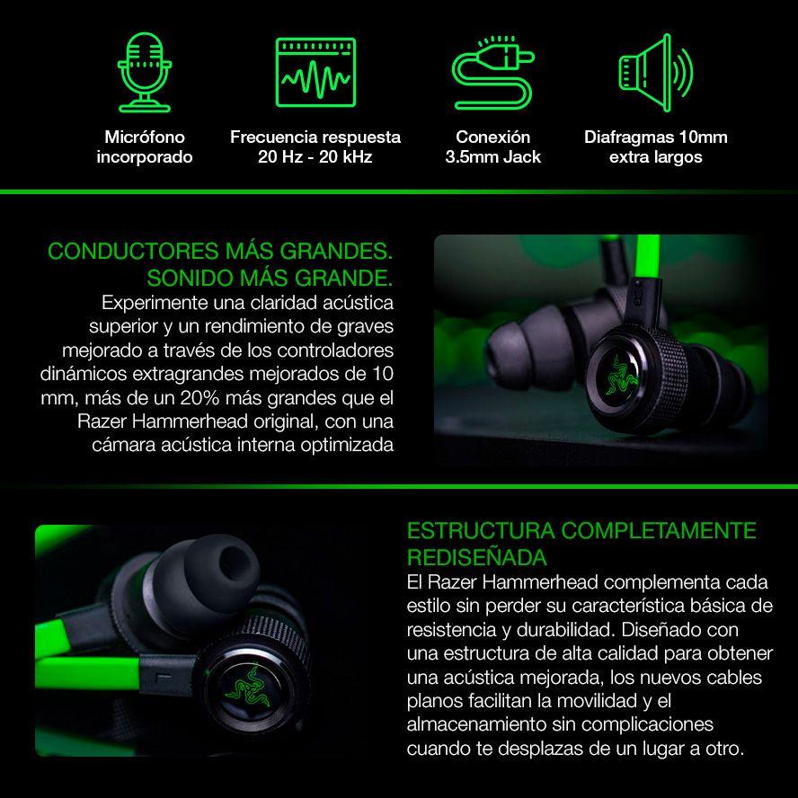 Audífonos Gamer Razer Hammerhead Pro V2-1