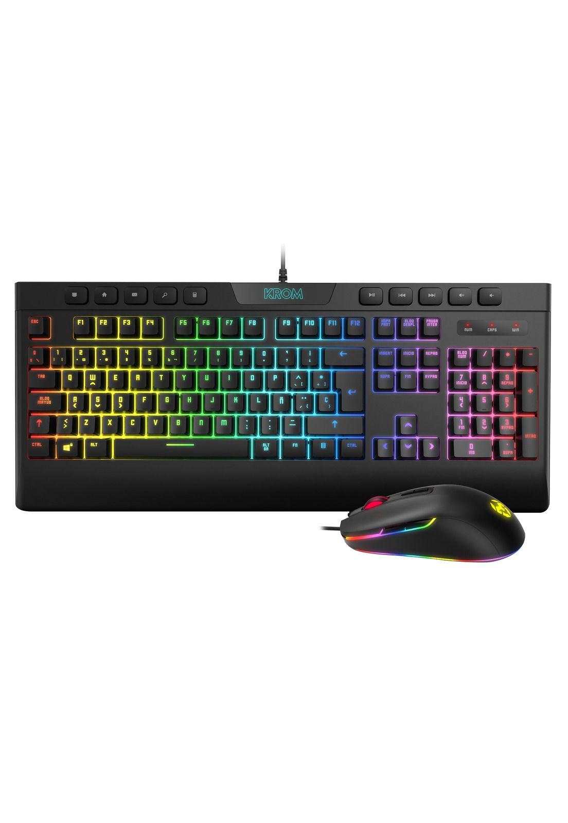 Kit gamer Krom Kaylos Teclado + Mouse Optico-0