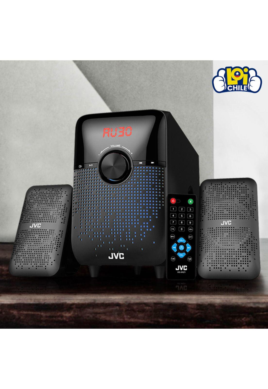 Home Theater JVC Teatro en Casa Sonido 2,1 45w Bluetooth USB Radio FM-3