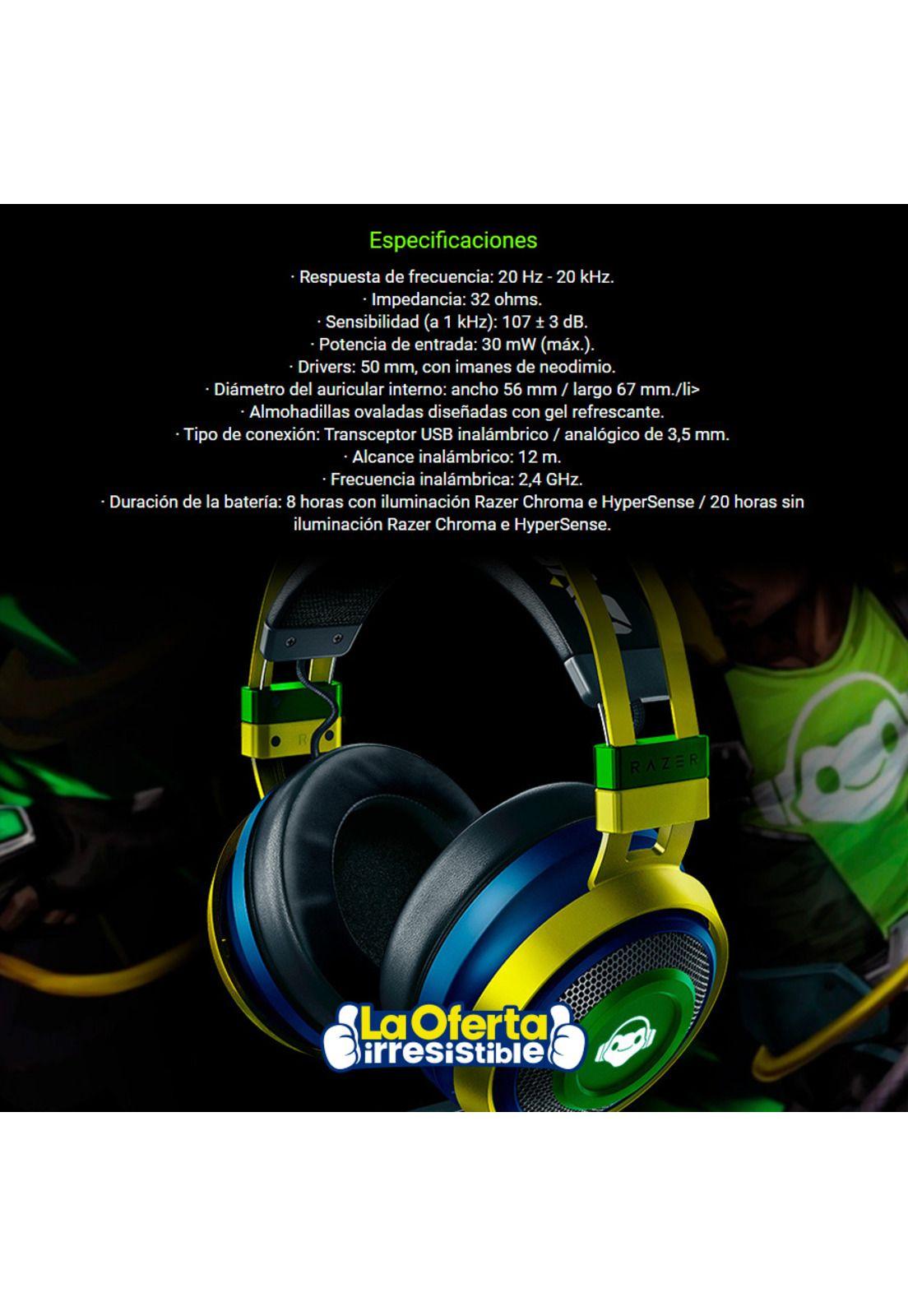 Audifonos Gamer Razer Nari Ultimate Lucio Overwatch-4