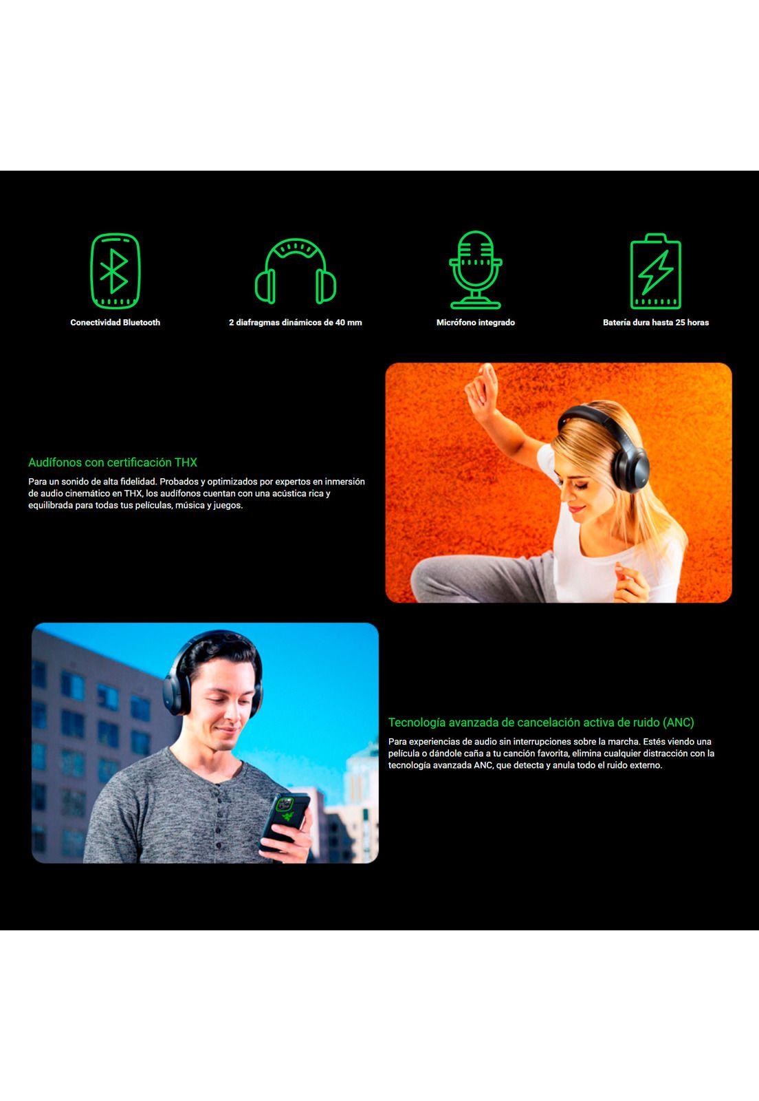 Audifonos Inalambricos Gamer Razer Opus Cancelacion De Ruido-2